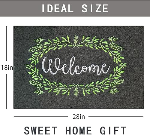 Miniatura 3 de Tapete de bienvenida grande para entrada principalcocherapatioexterioresáreas de alto tráficozapatos, parte trasera de goma antideslizante, alta