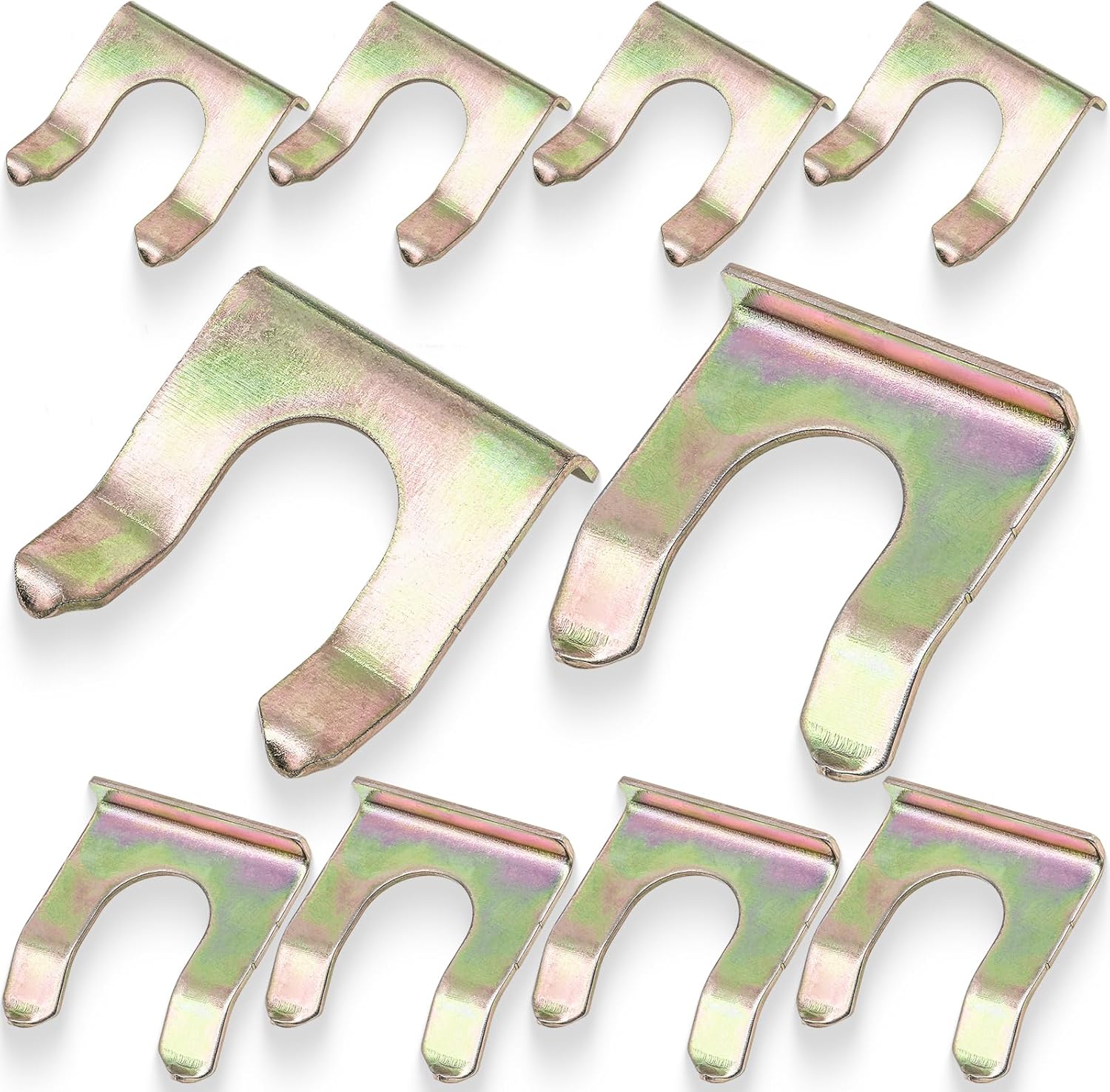 MEAJOO 10PCS Brake Line Clips, U Shape Metal Brake Line