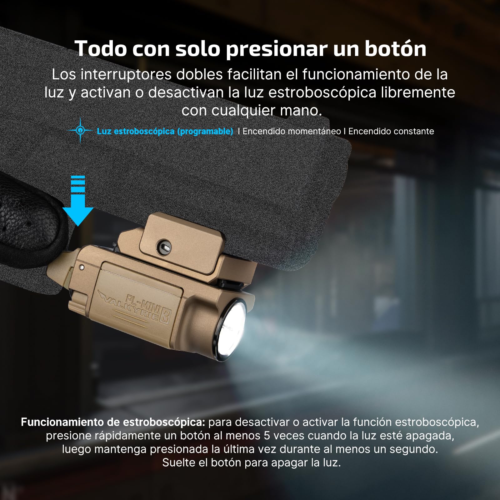 OLIGHT PL Mini 3 600 Lúmenes Alcance 100 Metros Duración de la Batería 76 Minutos Clip de Montaje con Tornillo