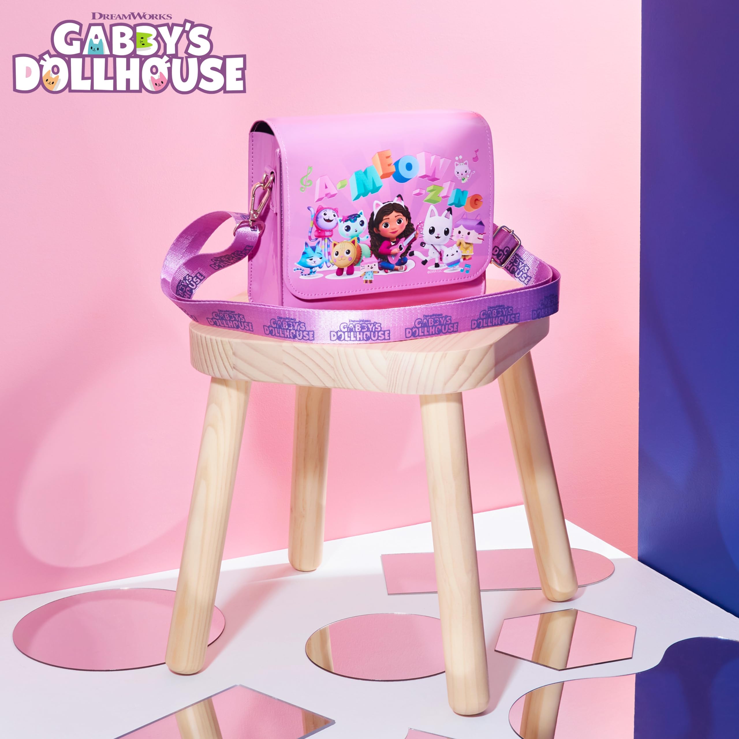 Gabby's Dollhouse Borsetta Bambina - Carina Borsa a Tracolla Ragazza Con Tracolla Regolabile, Regali per Ragazze