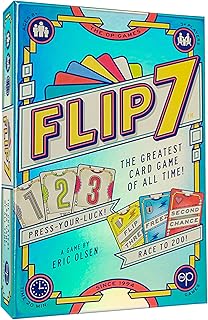 Comprar USAopoly Flip 7 | The Ultimate Blend of Press Your Luck and Strategy | Fast-Paced Addictive Card Game | Quick to Learn and Easy to Teach | 3+ Players | Ages 8+ | English