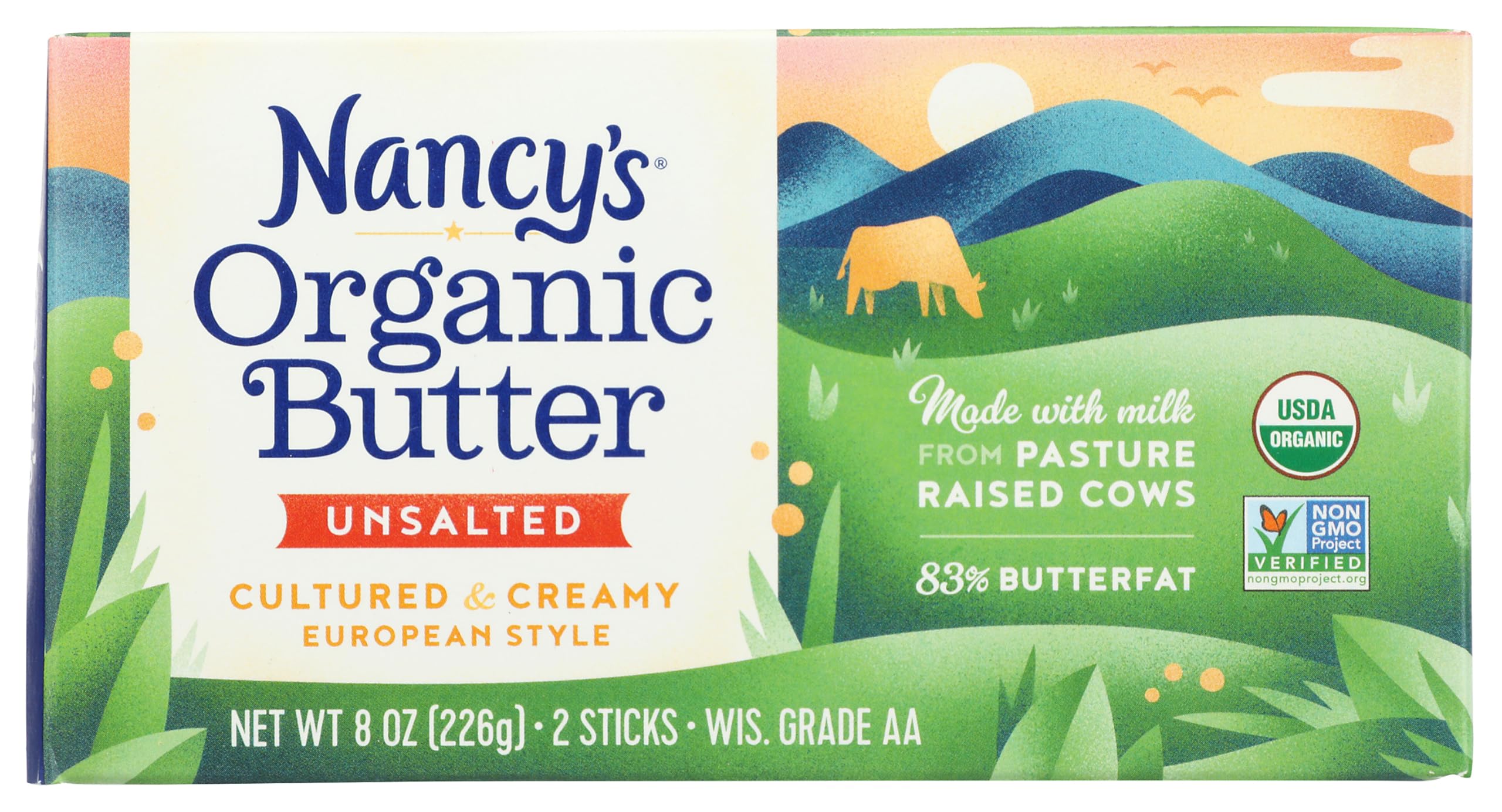 NANCYS Organic Unsalted Butter, 8 OZ