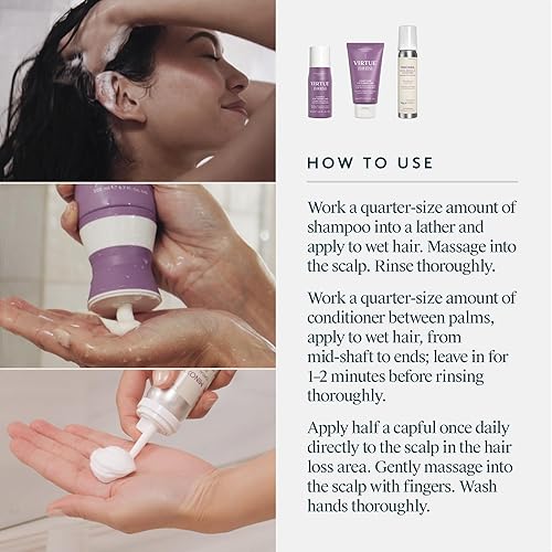 Miniatura 8 de Virtue Flourish Régimen de crecimiento del cabello  Kit de 1 mes