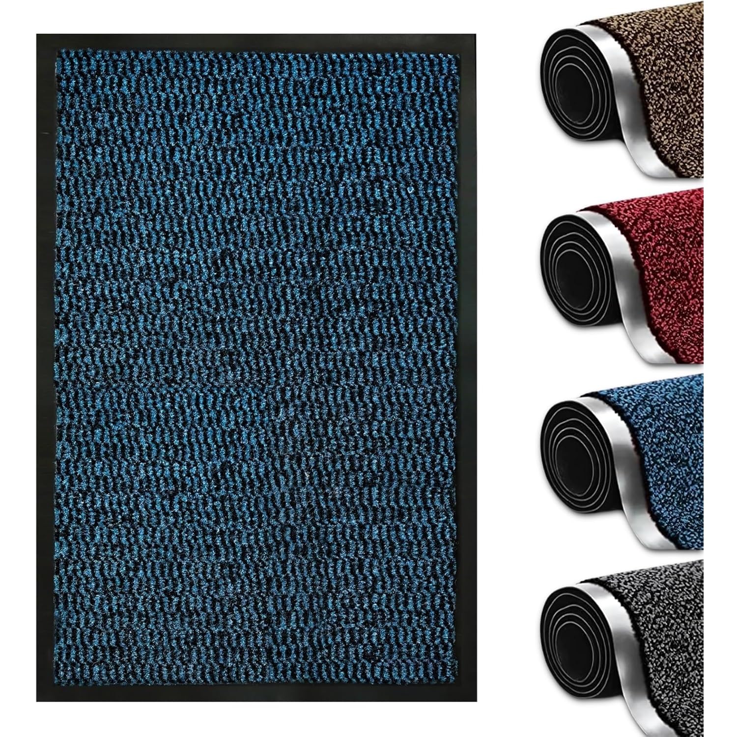 Abaseen Dirt Trapper Door Matts Indoor | Non Slip Rubber Backed Door Mats Outdoor | Heavy Duty Super Absorbent Doormats | Kitchen Mat | Floor Mat | Small, Medium, Large, Extra Large Washable Door Mat