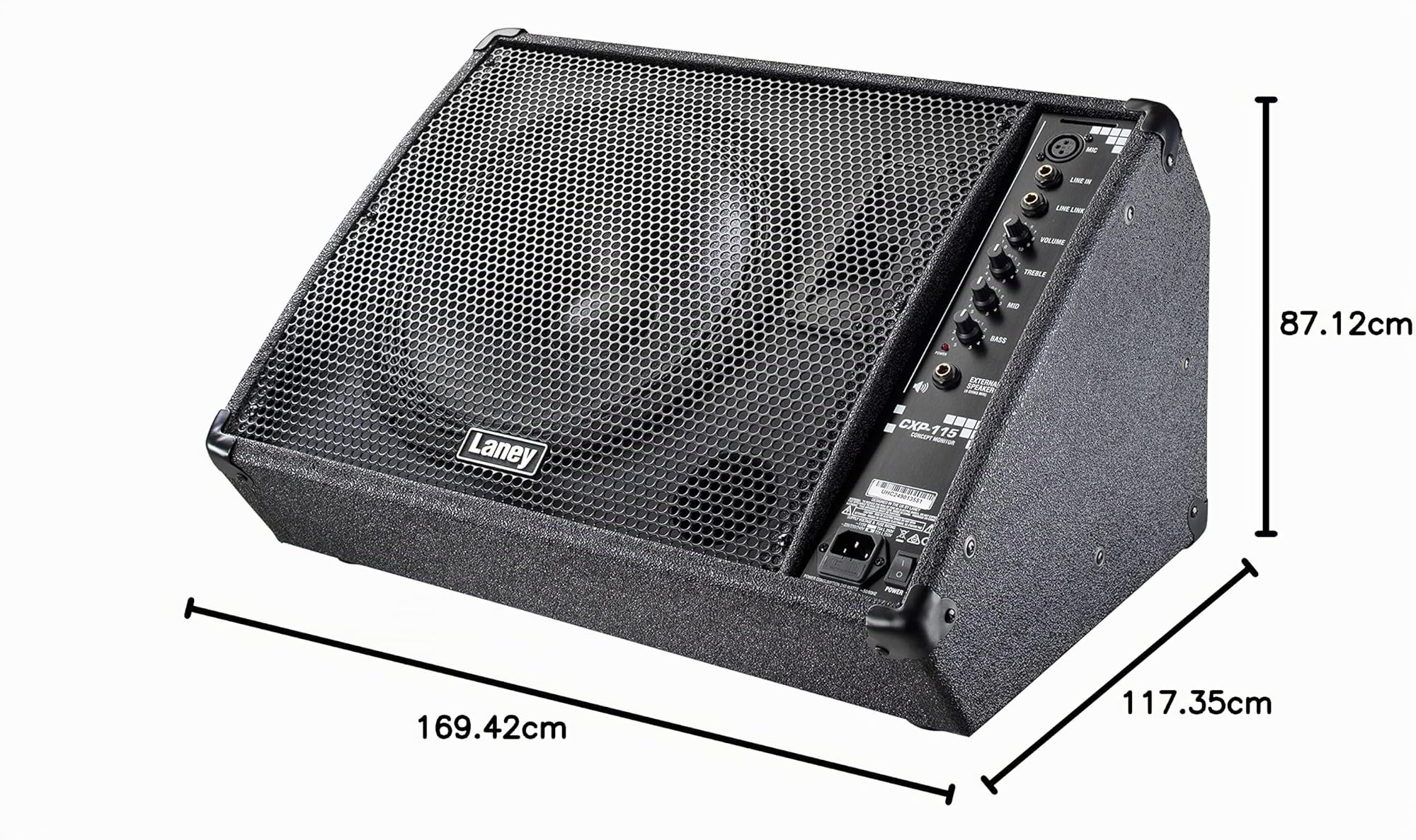 Laney CONCEPT Series CXP-115 - Active Stage Monitor - 300W - 15 inch Woofer plus Horn