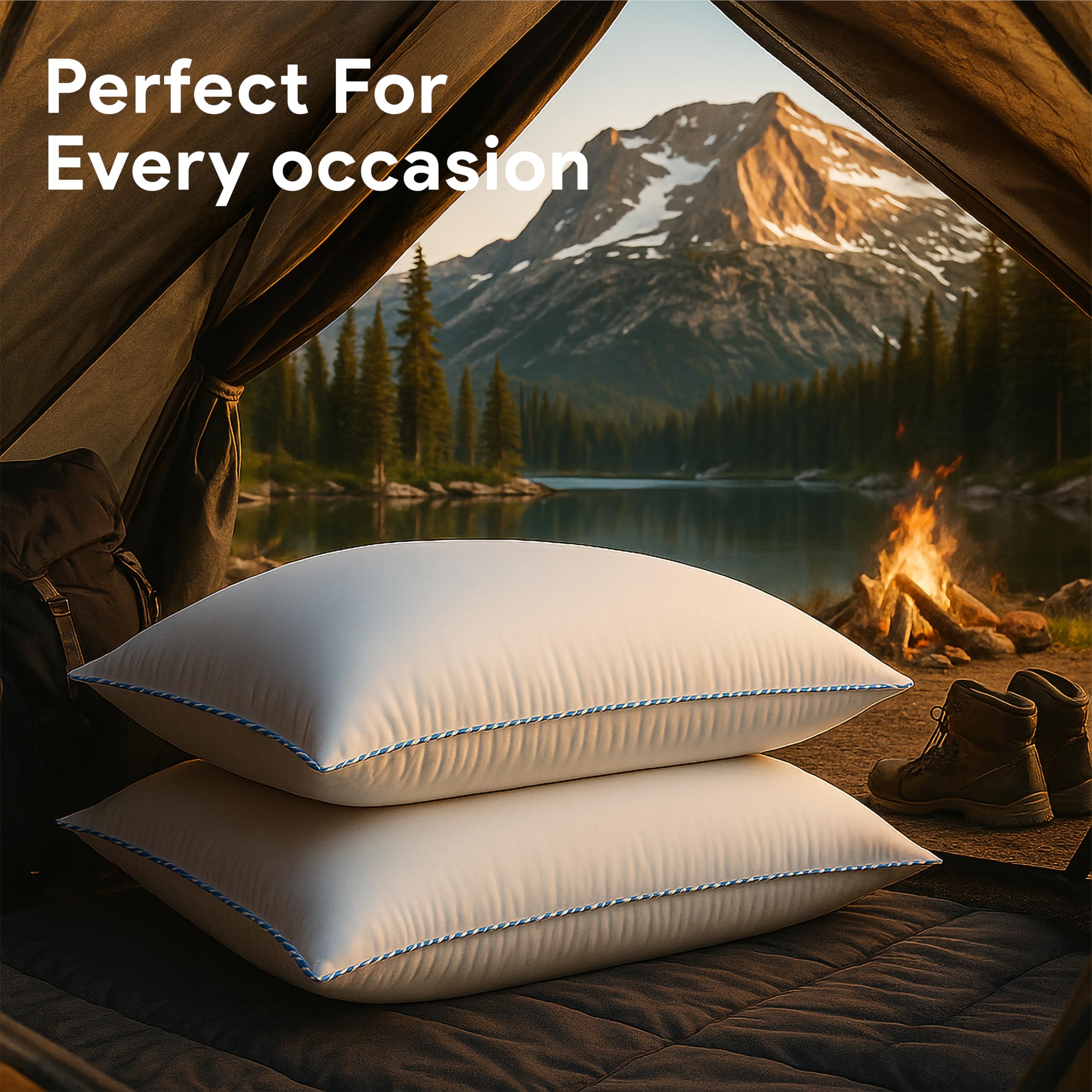 bien LIVING Softmax Pillow Duo - White, Pack of 2 -7