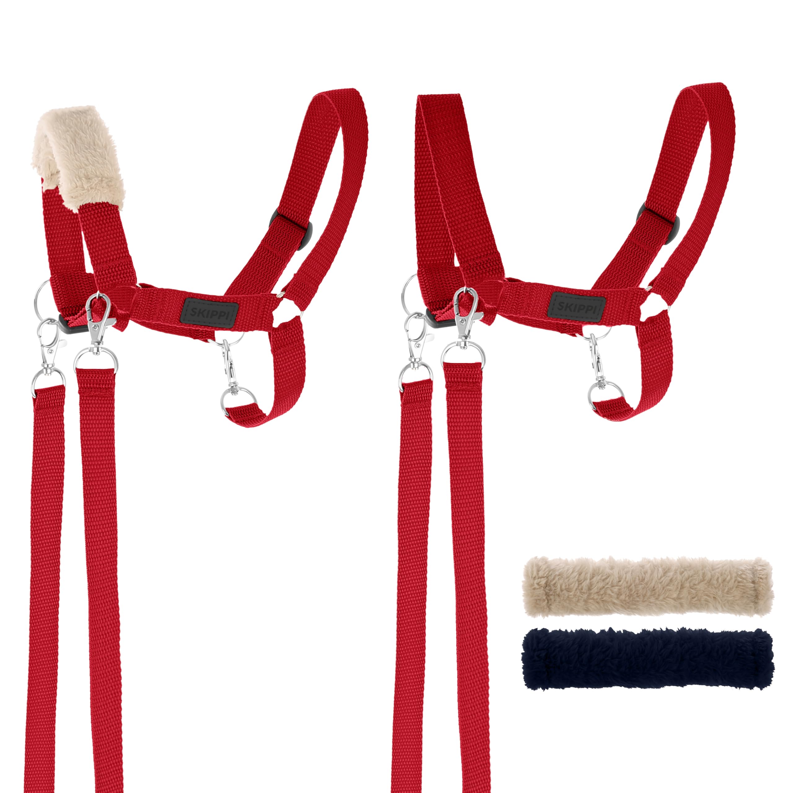 SKIPPI Halter for Hobby Horse - Red, Hobby Horse Accessories