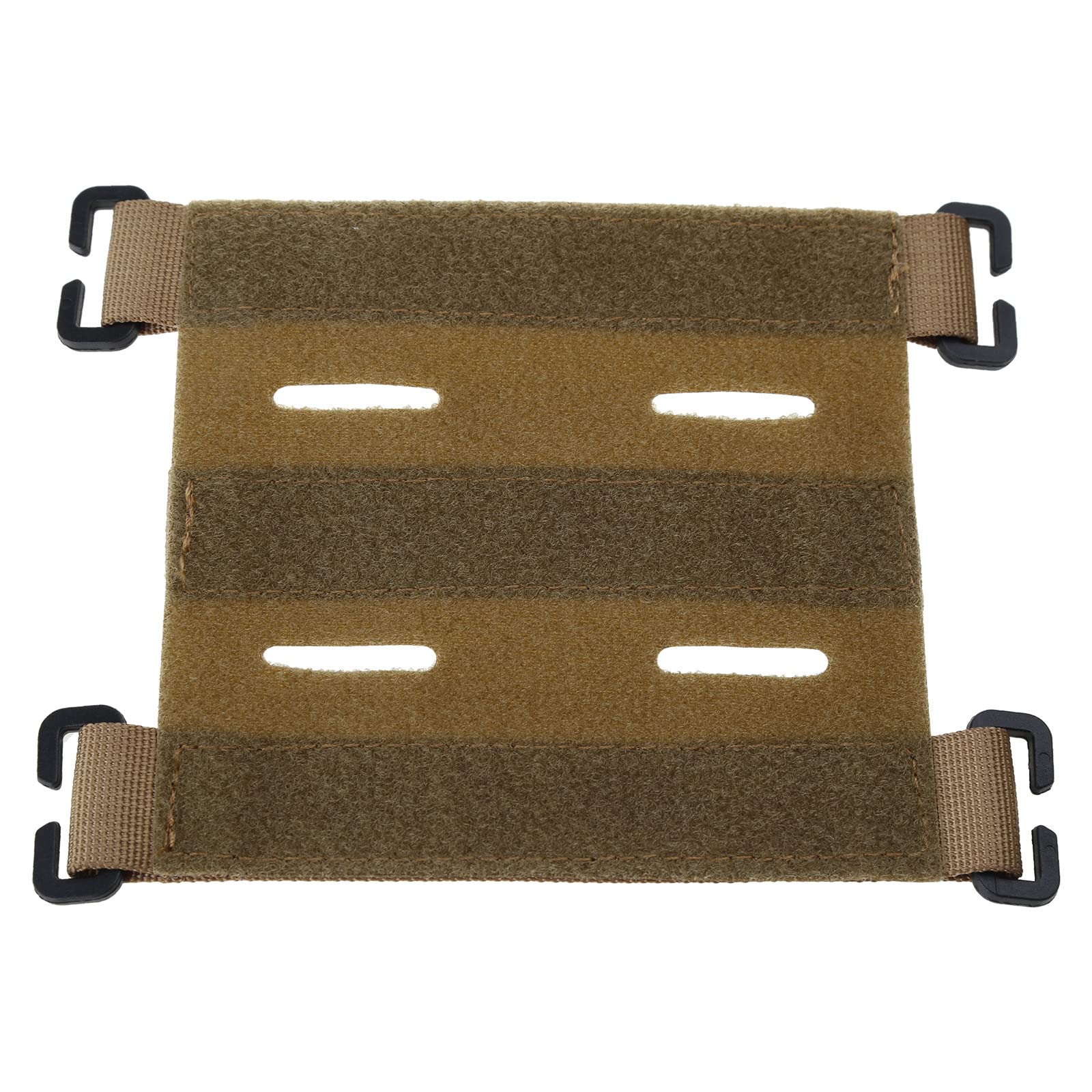Plateforme Tactique Meiliyizu 25x15 Cm – Patch à Crochet Et Boucle, Convertisseur MOLLE, Fixations Rapides, Couleur Boue