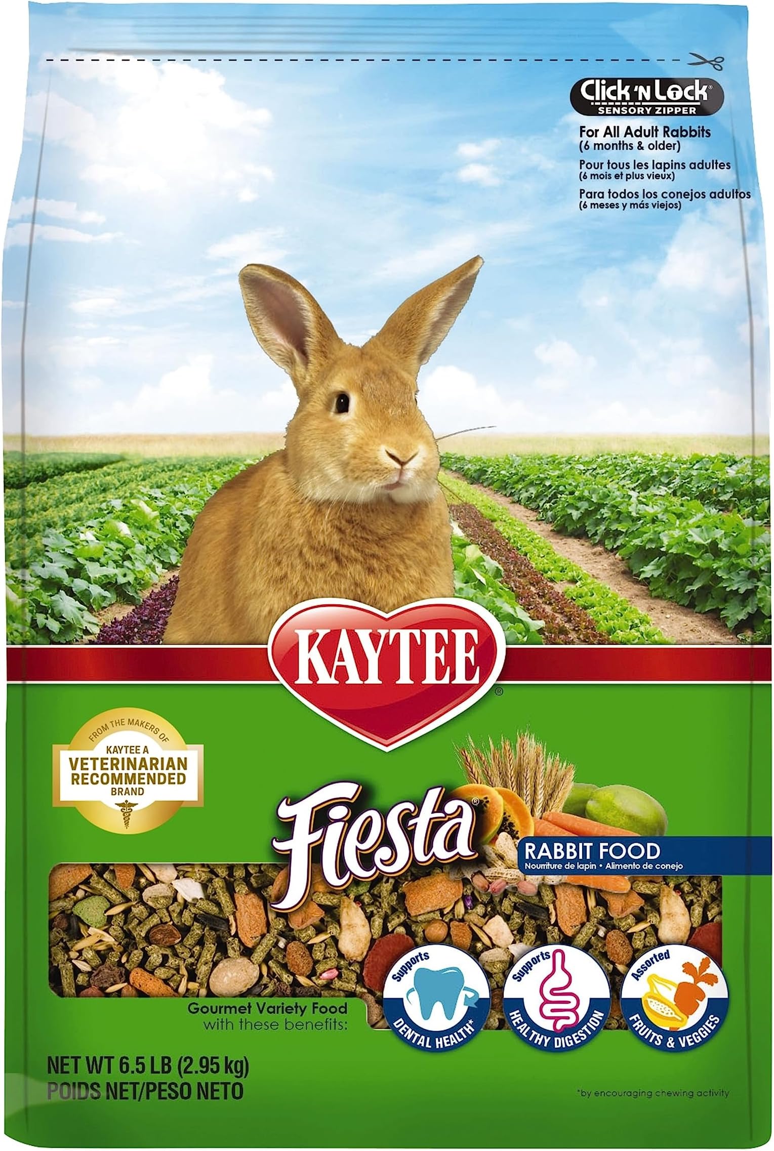 Amazon.com : Kaytee Supreme Rabbit Food 10 pounds : Dry Pet Food : Pet ...