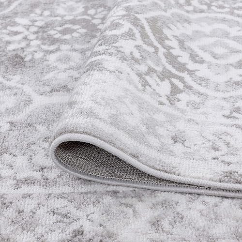 Miniatura 6 de Jersey Gray - Alfombra grande de 8 x 10 pies, 8 x 10, alfombra de área para sala de estar, comedor, alfombra de dormitorio, alfombra de cocina,