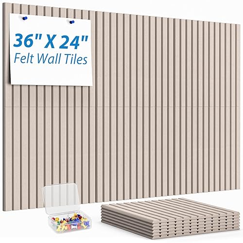 MaxGear Cork Boards for Walls 36" x 24", 6 Pack