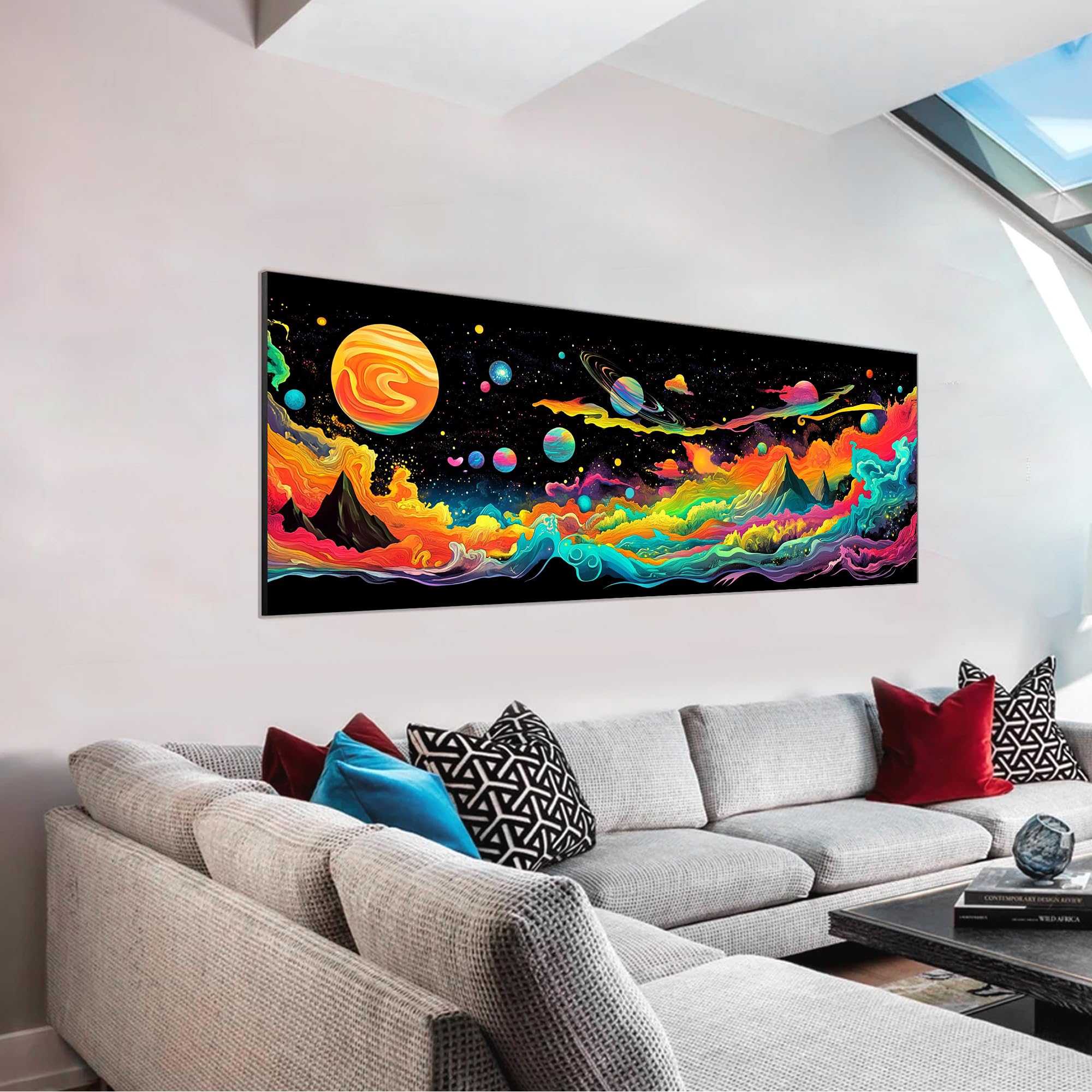 VAIIEYO 5D DIY Mountain Large Diamond Painting Kit, Large Diamond Art for Adults Planet, Paint with Round Full Drill Crystal Rhinestone Diamonds Gem Art for Home Wall Decoration Gift 12X31Inch โ image 1