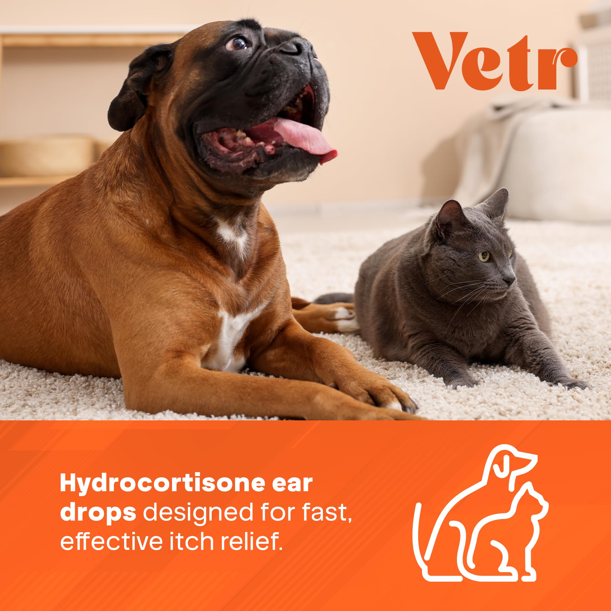 vetr Anti-Itch Ear Drops for Dogs - Topical Ear Comfort Support Solution - 2 oz (60mL) - Vet-Formulated in USA - image 4