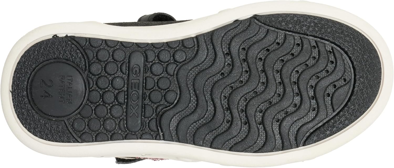 Geox J SKYLIN - Babyschoenen - black light pink/zwart