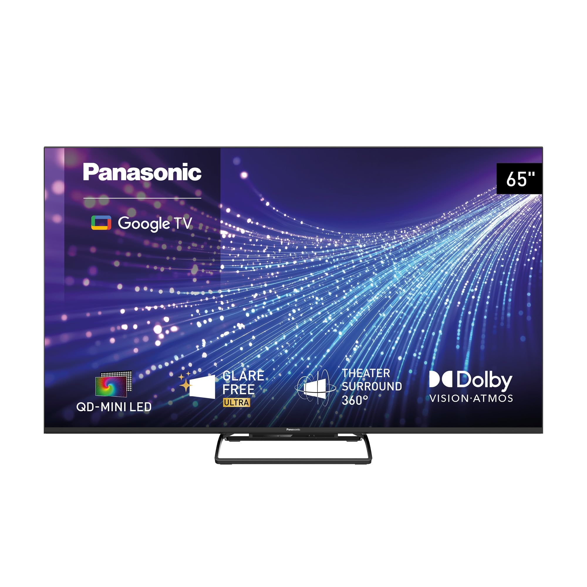 Panasonic TN-65W95C, 4K UHD QD-Mini LED TV, Glare Free Ultra, Google TV | AI 4K Colour Engine Ultra,Theater Surround 360, Google Assistant, Game Mode Extreme 144Hz, 65'' (164cm) , W95C Serie, 2026