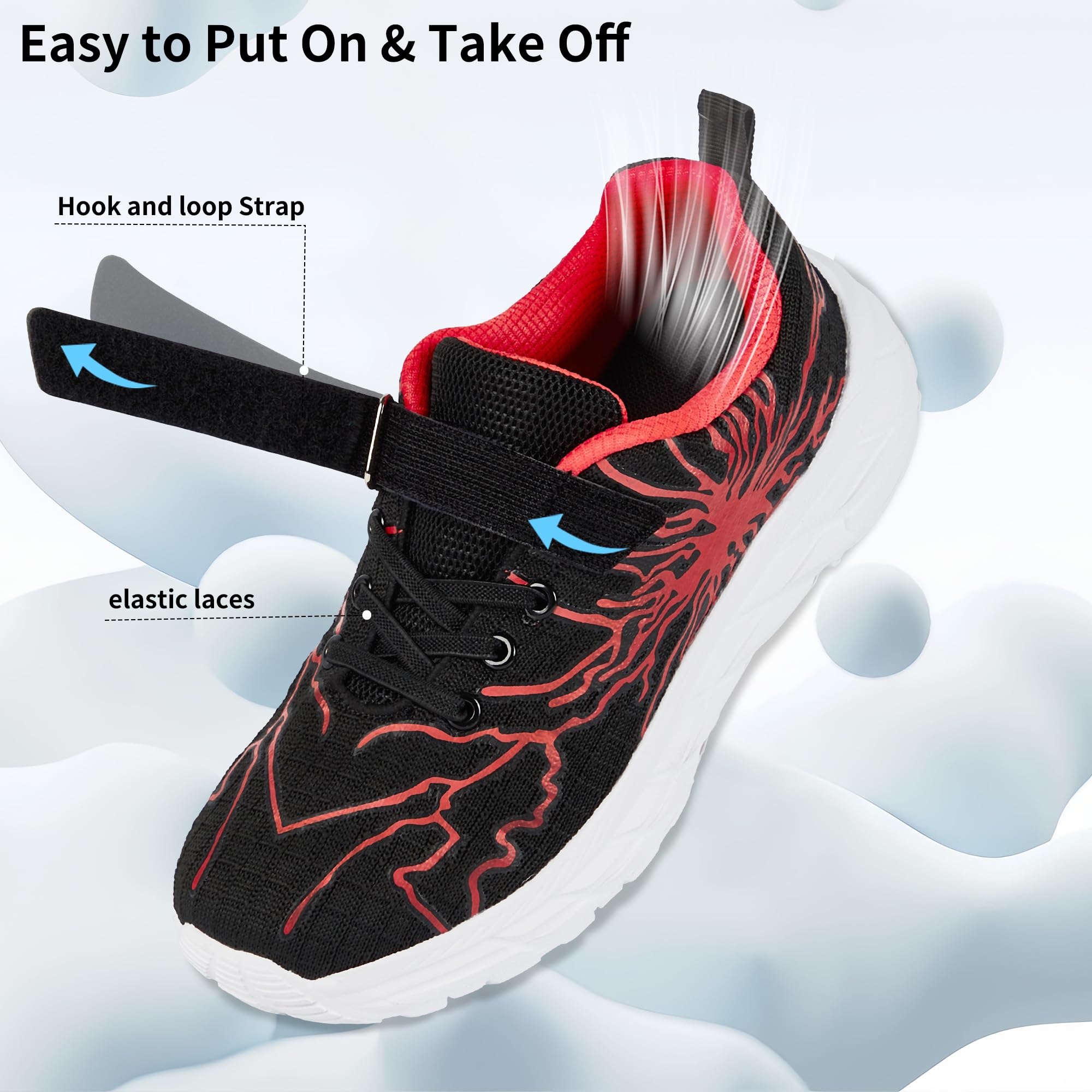 YZMML Scarpe Sportive Bambini Antiscivolo Comode e Leggere per Running e Outdoor Sneaker Casual Bambino Ragazze Ragazzi Scarpe da 28-39 EU