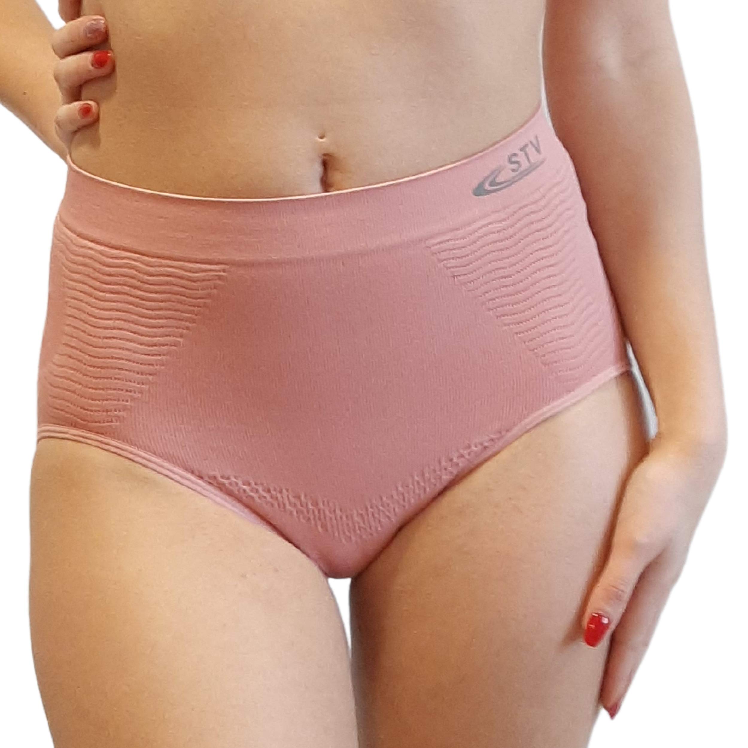 Stv Women's Dusky Pink Culotte Gainante Femme Galbe Le Fessier Taille Haute Sous Les Vêtement Slip Ventre Plat Lingerie Souple Agréable À Porter Sans Couture Elle Gainante Et Sculpte Votre Ventre Elle Va Devenir Indisp