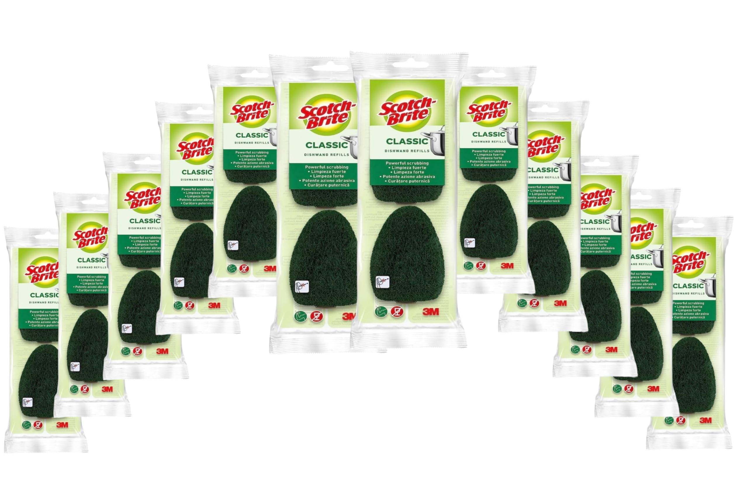 Scotch-Brite Ersatz-Reinigungsschwämme extra stark für Dishwand, 24 Stück - Reinigt kraftvoll und effektiv