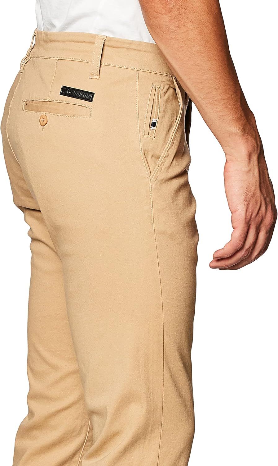 Southpole Mens Flex Stretch Basic Long Chino Pants - Image 2