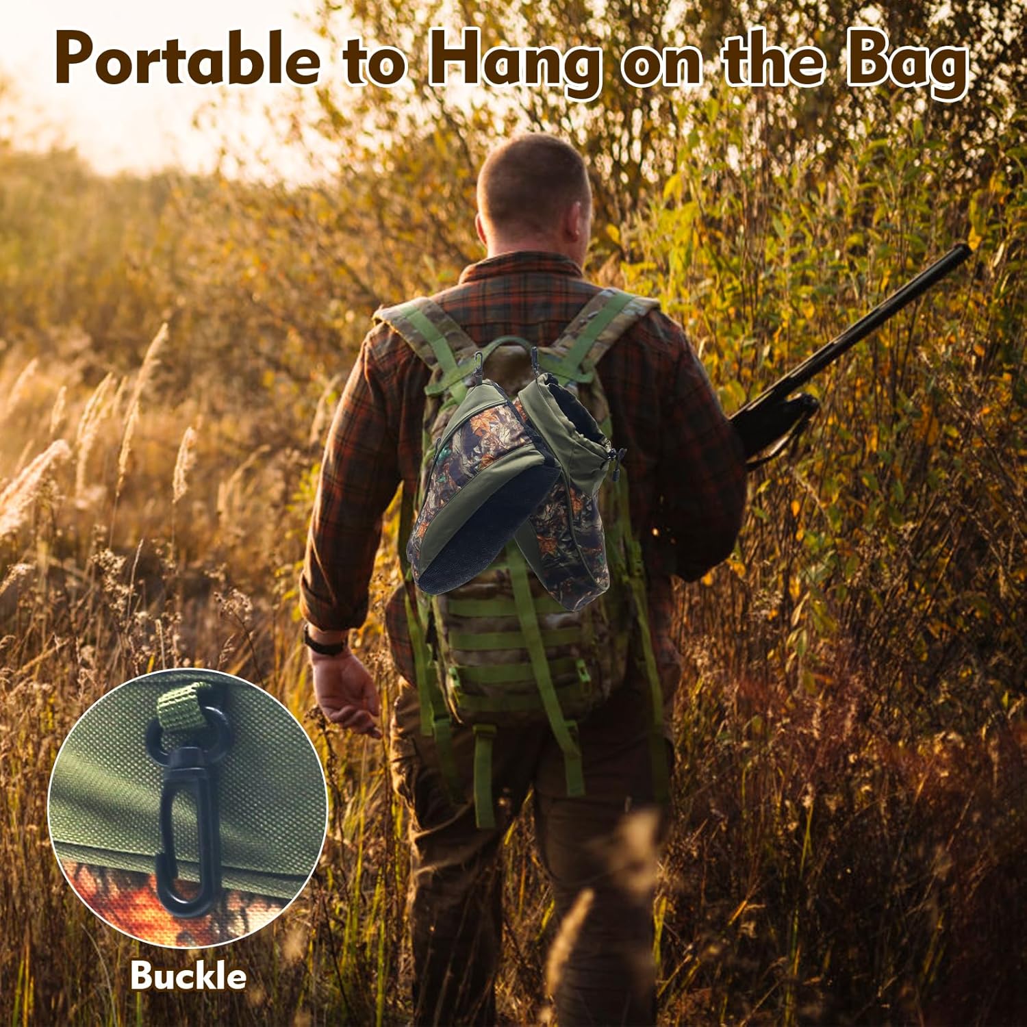 Insulated Boot Cover, Warmth Boot Covers for Hunting Tree Stand/Cold Weather Protection