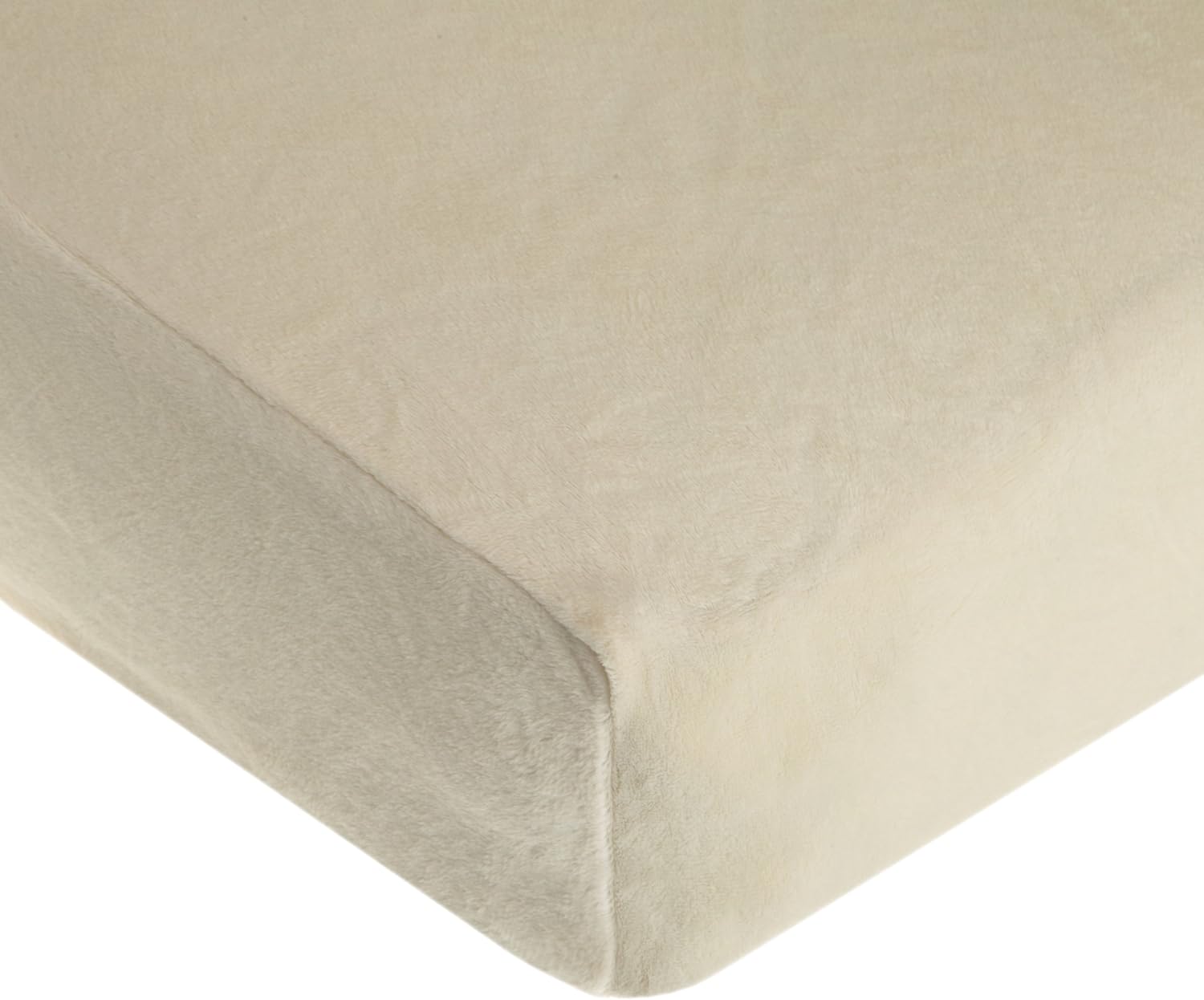 American Baby Company Heavenly Soft Chenille Fitted Crib Sheet for Standard Crib and Toddler Mattresses, Ecru, for Boys and Girls, Pack of 1