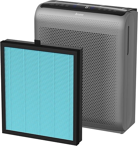 AROEVE Purificadores de aire MK07 para el hogar gran habitación hasta 1504 pies cuadrados y filtro de aire MK07 versión estándar