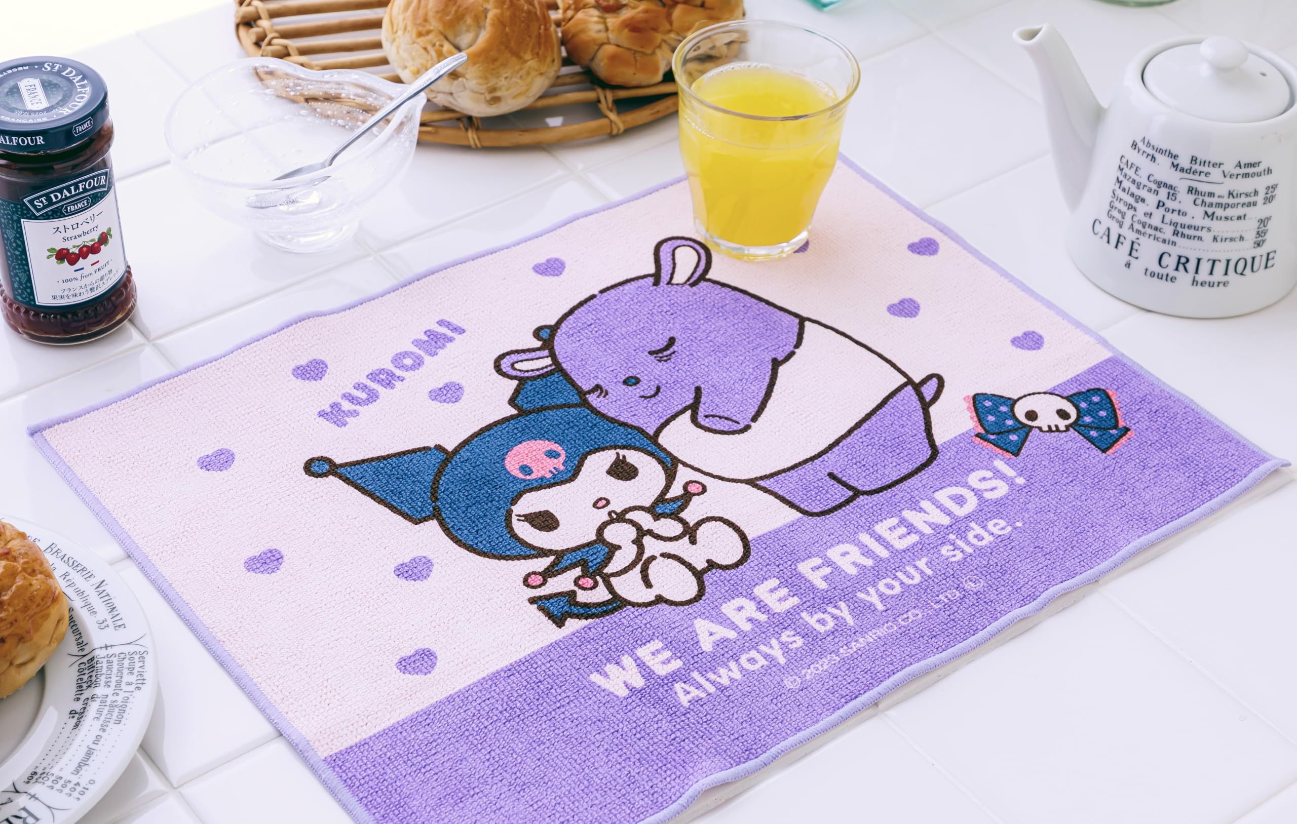 Amazon｜サンリオ 吸水ランチョンマット (パープル(クロミ