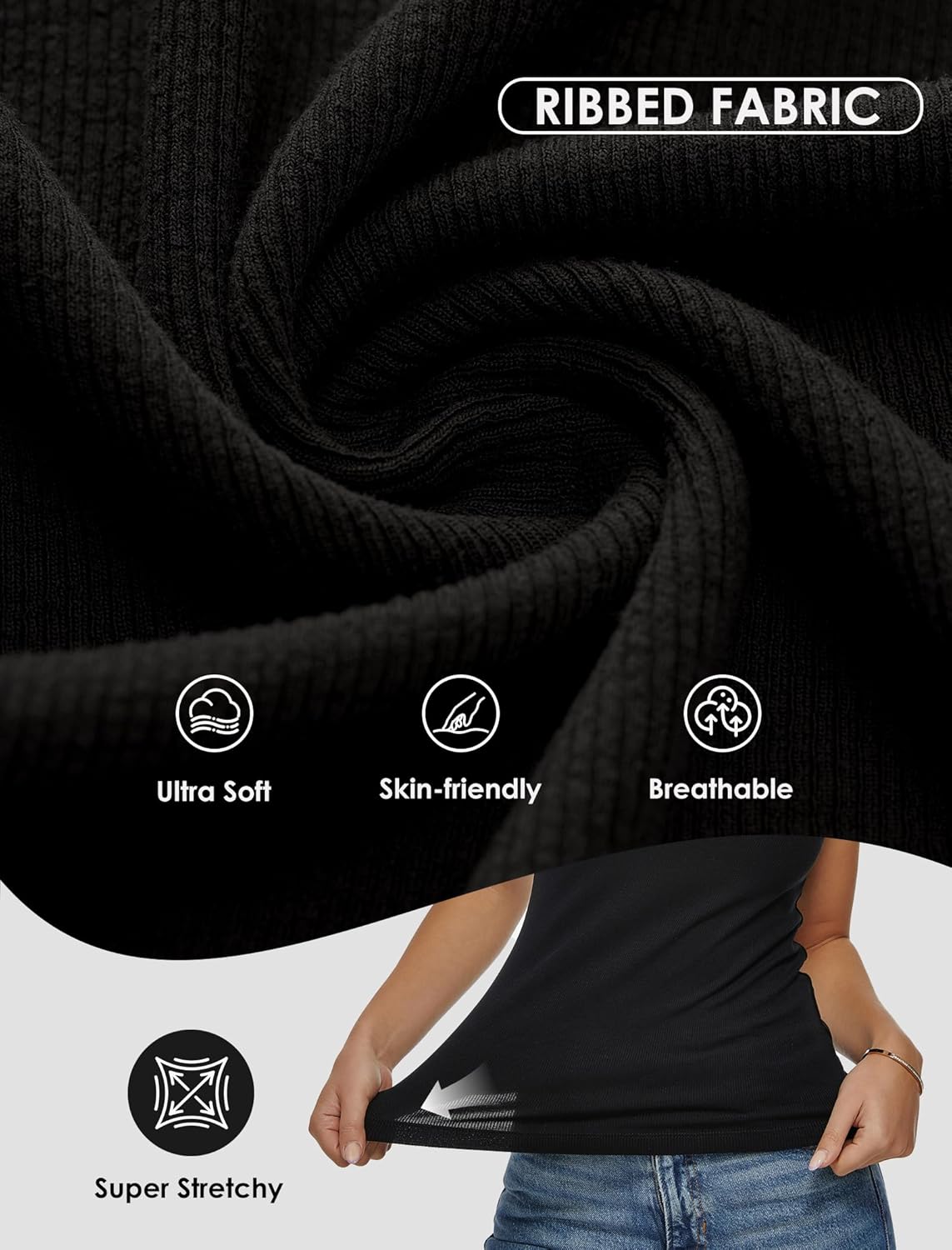 Short Sleeve Shirts for Women Crew Neck T Shirts Fitted Casual Basic Tees Summer Round Neck Causal Fashion Tops 2026 - Image 5