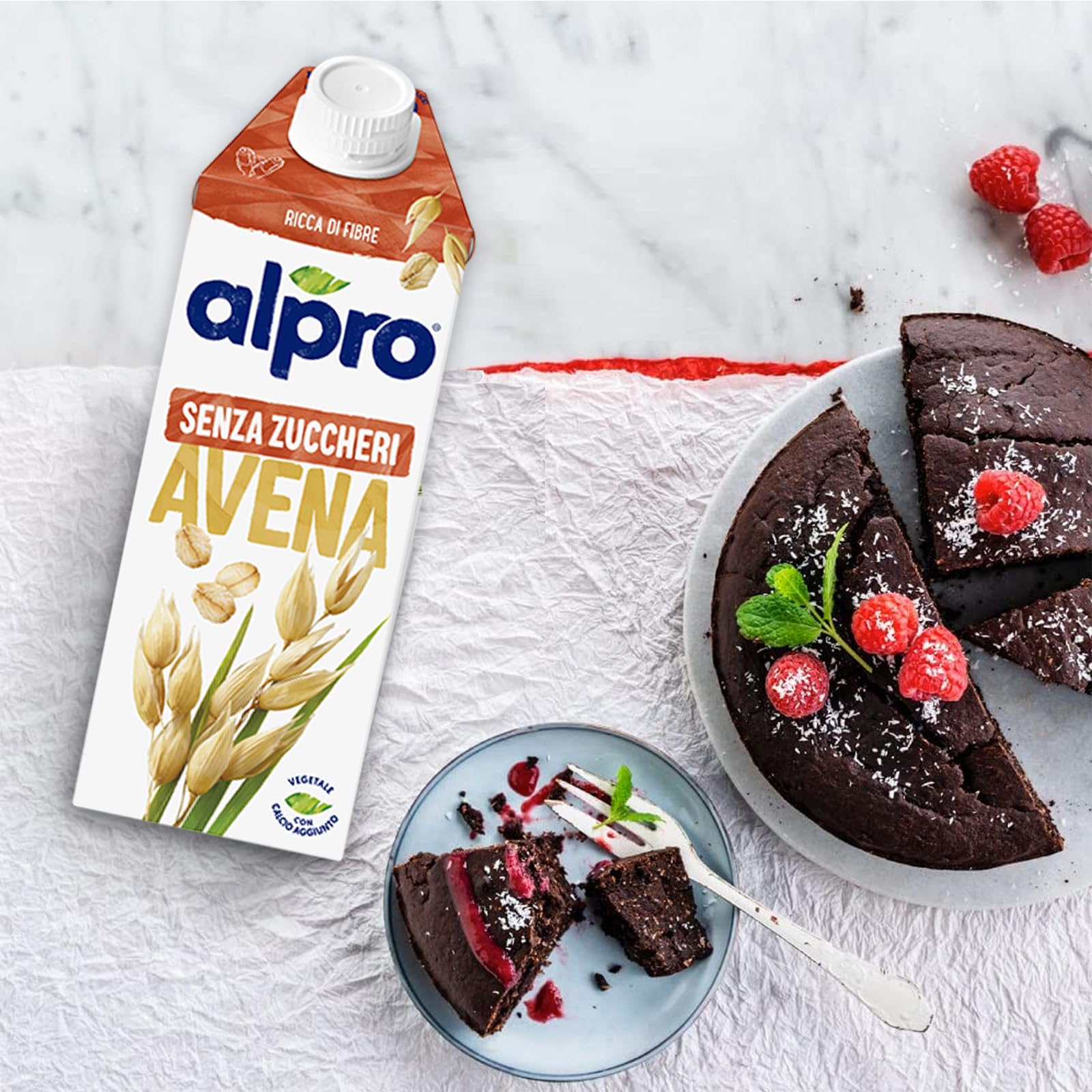 ALPRO SENZA ZUCCHERI, Bevanda all'AVENA, Alternativa Vegetale al Latte, Naturalmente Senza Lattosio, con vitamine B2 e D2, Fonte di Calcio - 8 confezioni da 750 ml