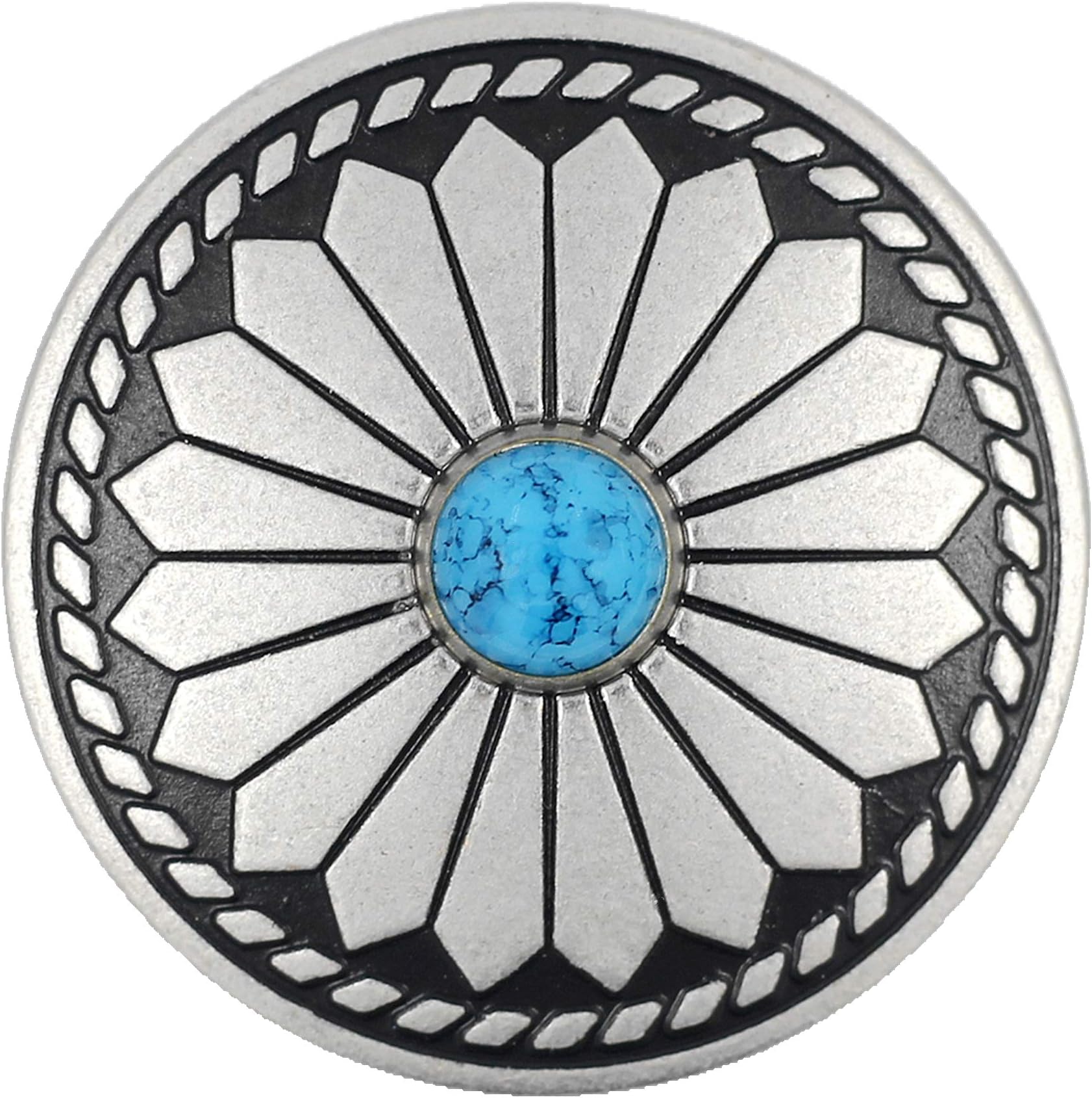 10 Sets Turquoise Buttons Screw Back Buttons