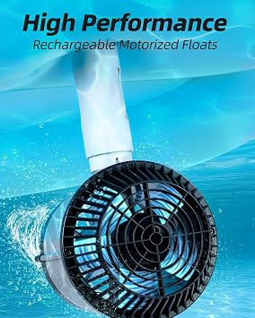 AirMyFun Motorized Pool Float, Inflatable Swimming Pool Lounger
