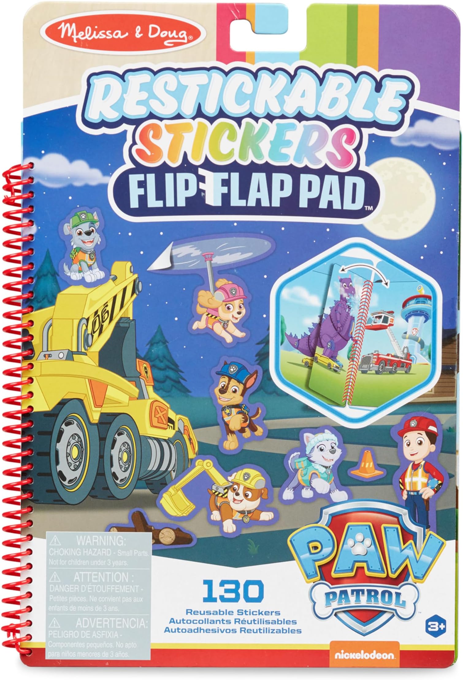 Melissa & Doug PAW Patrol Reusable Stickers Ultimate Rescue | Activity Pad | Sticker Book | 3+ | Gift for Boy or Girl