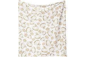 60"x50" Fall Throw Blanket Pumpkin Spice Thanksgiving Blanket Maple Leaves Farmhouse Fleece...