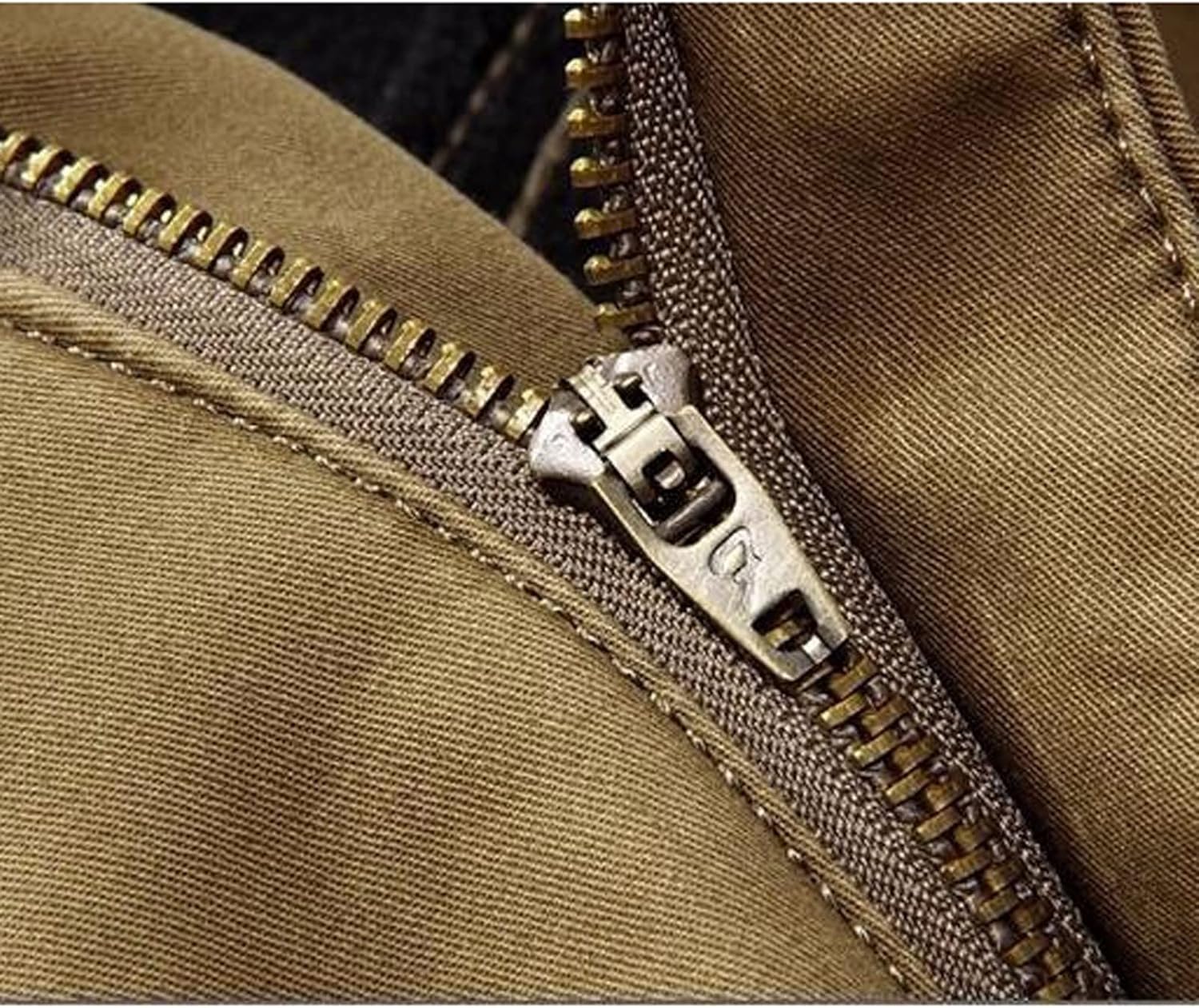 メンズズボン メンズオーバーオールプラスベルベット厚い暖かいズボンメンズ二重層マルチポケットカジュアルパンツ((Size) 38)