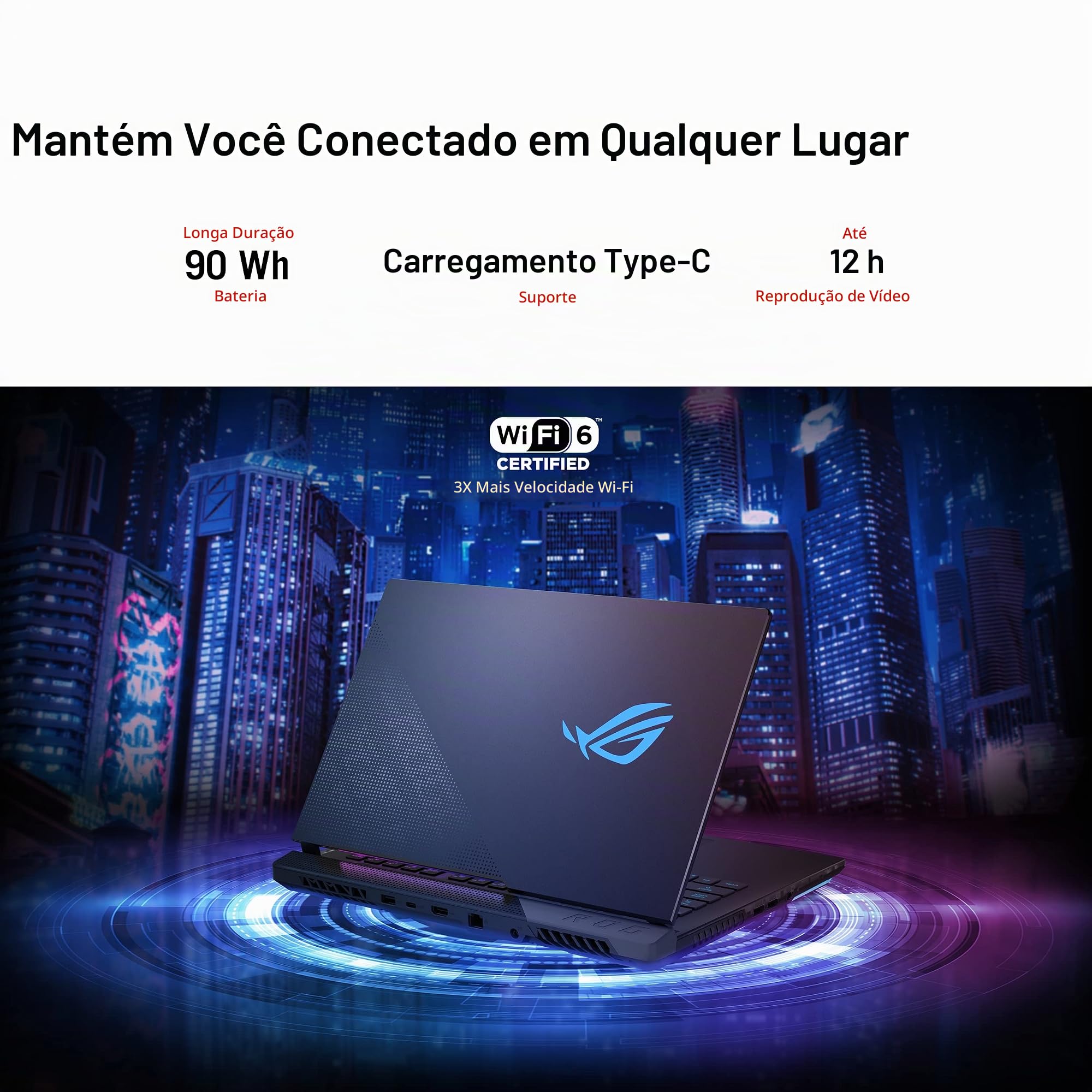 ASUS Laptop ROG Strix Scar 15 para Jogos, Tela FHD IPS 300Hz de 15