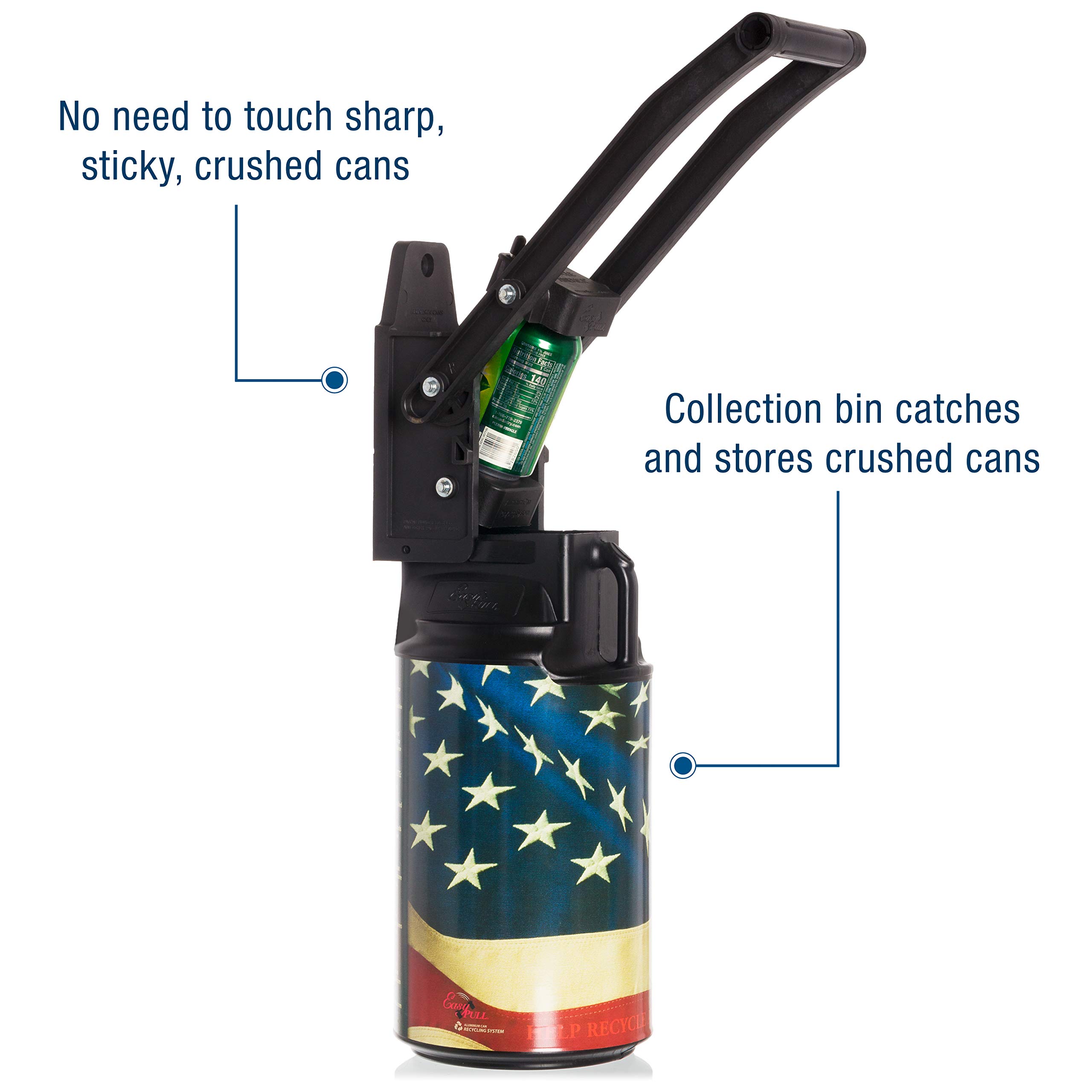 Dial Industries Inc. Easy Pull Wall Mounted 12oz Soda Can Crusher with Bin product thumbnail 7