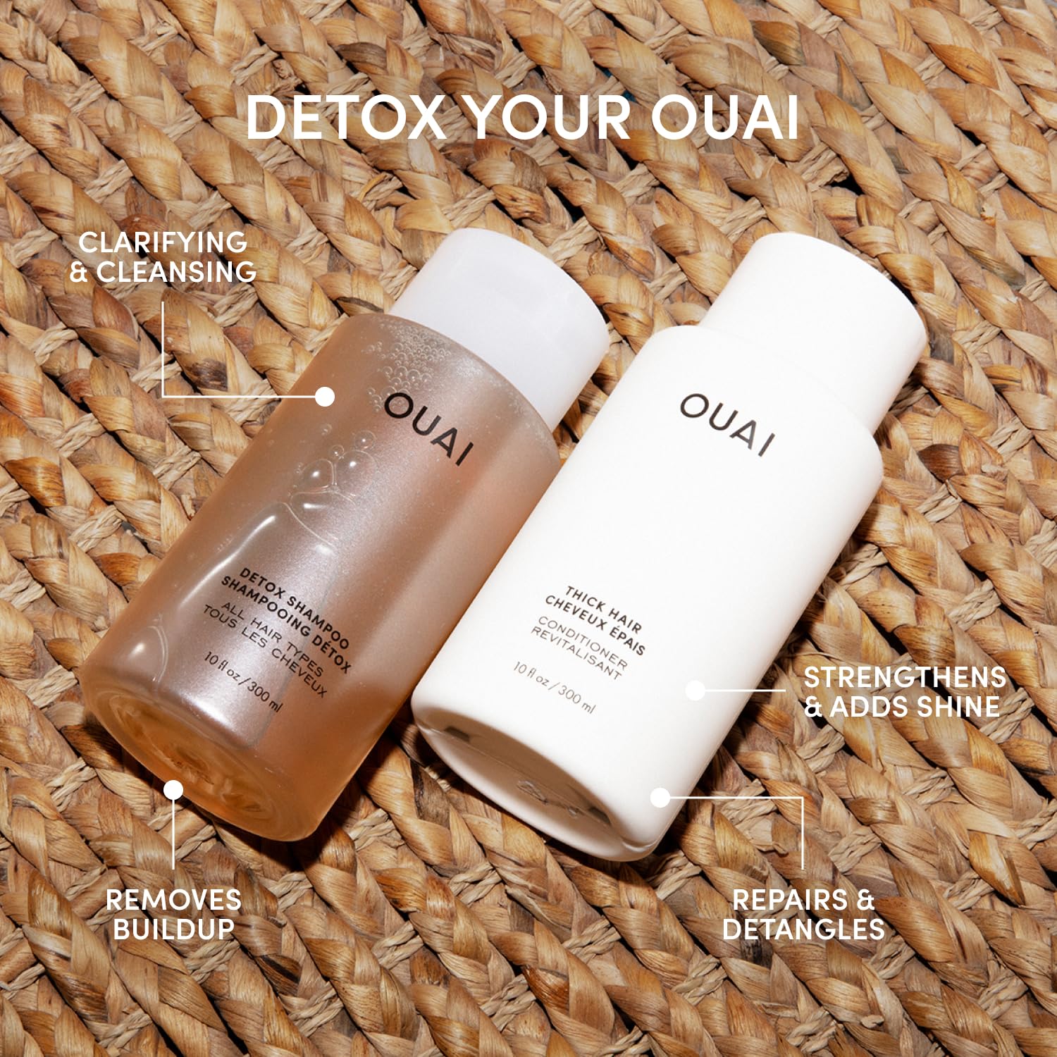 OUAI Hair Care Shampoo & Conditioner Bundle