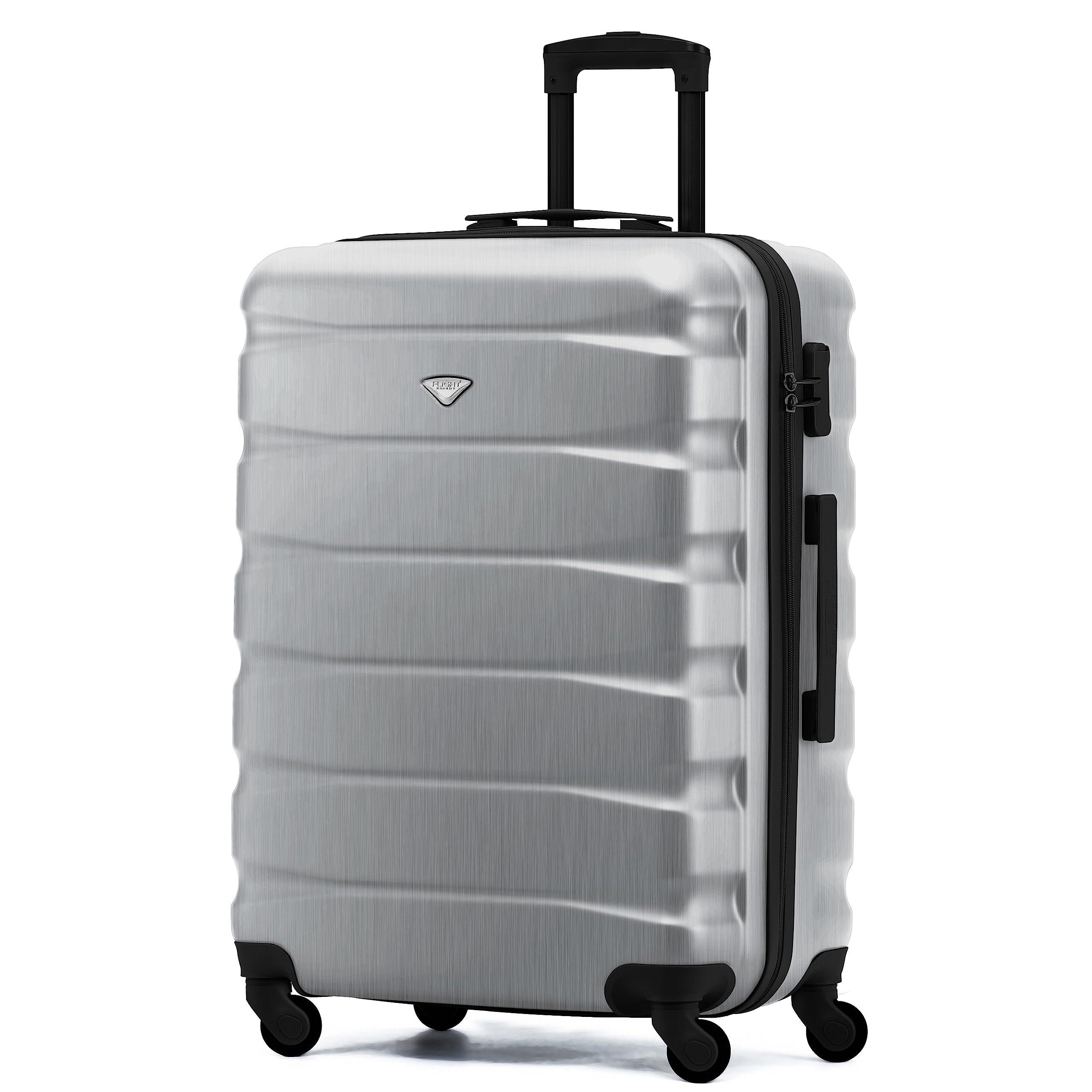 Flight Knight Lightweight 4 Wheel ABS Hard Case Medium Suitcase Approved for Over 100 Airlines Including easyJet, British Airways, Ryanair, Jet2, Emirates & Many More - Check-in Medium Size 25" — view 227