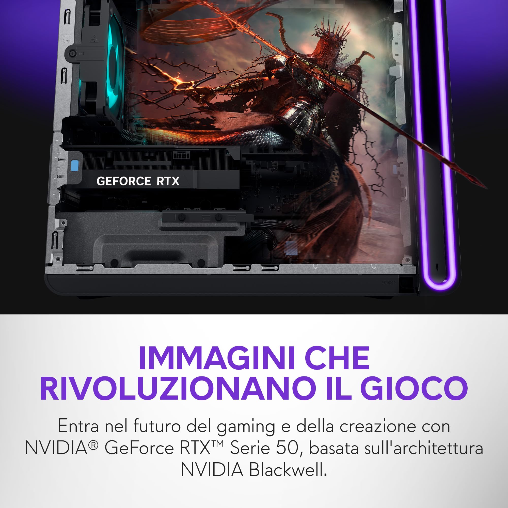 Alienware Aurora Gaming Desktop Intel Core Ultra 7 265KF RTX 5070 32GB RAM 1TB SSD Raffreddamento a Liquido 1000W Win 11 Home