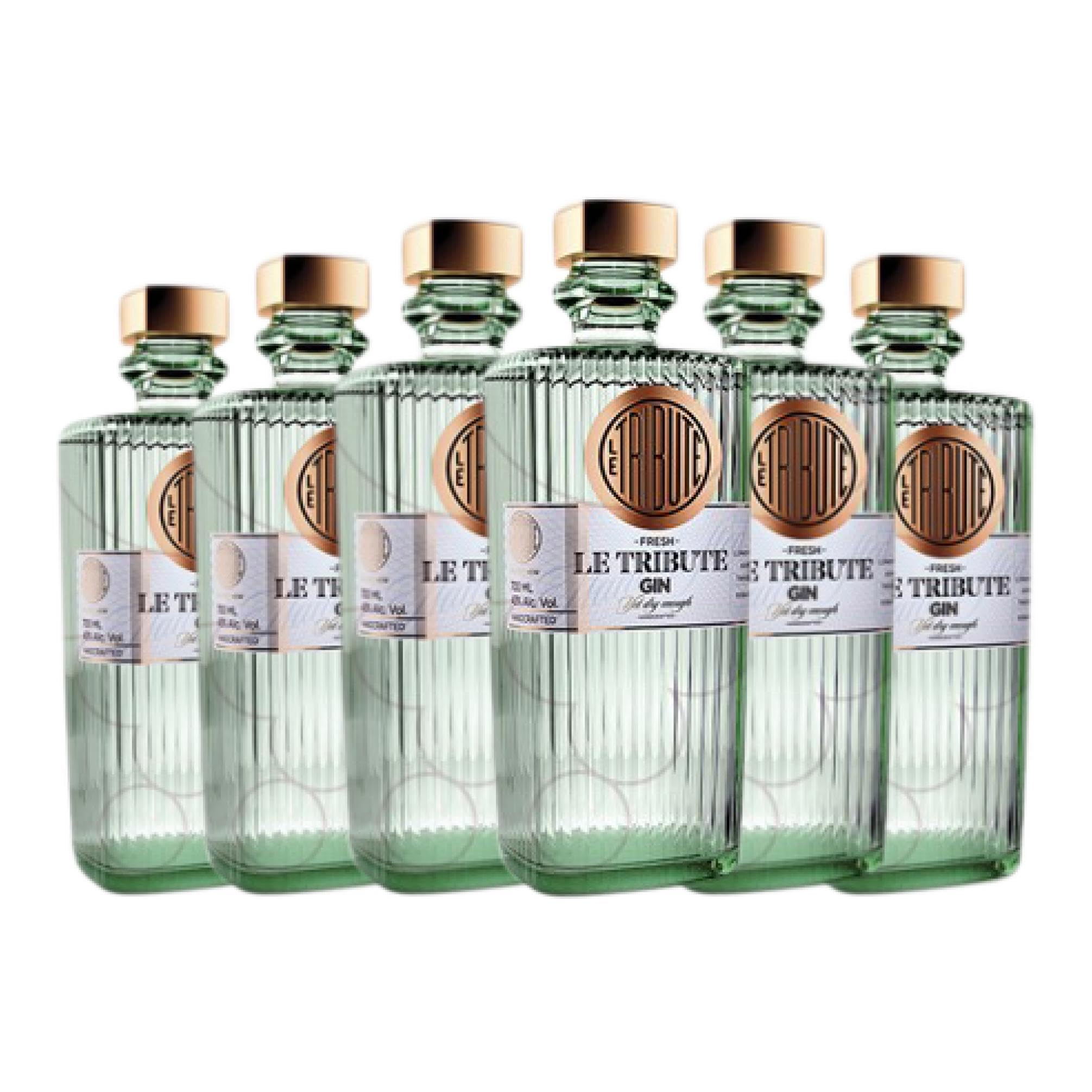Ginebra MG Le Tribute Gin Botellín Miniatura 5 cl (Caja de 6 Botellín Miniatura de 5 cl)