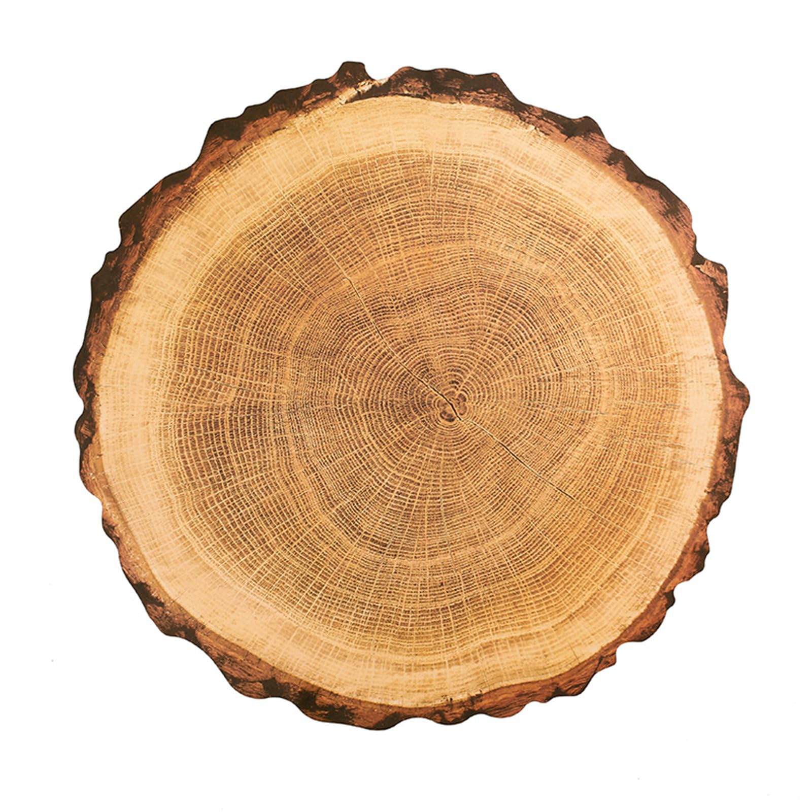 Tischset 10 Stück, Platzdeckchen 38CM rutschfest Holzmaserung Platzset für Glastisch