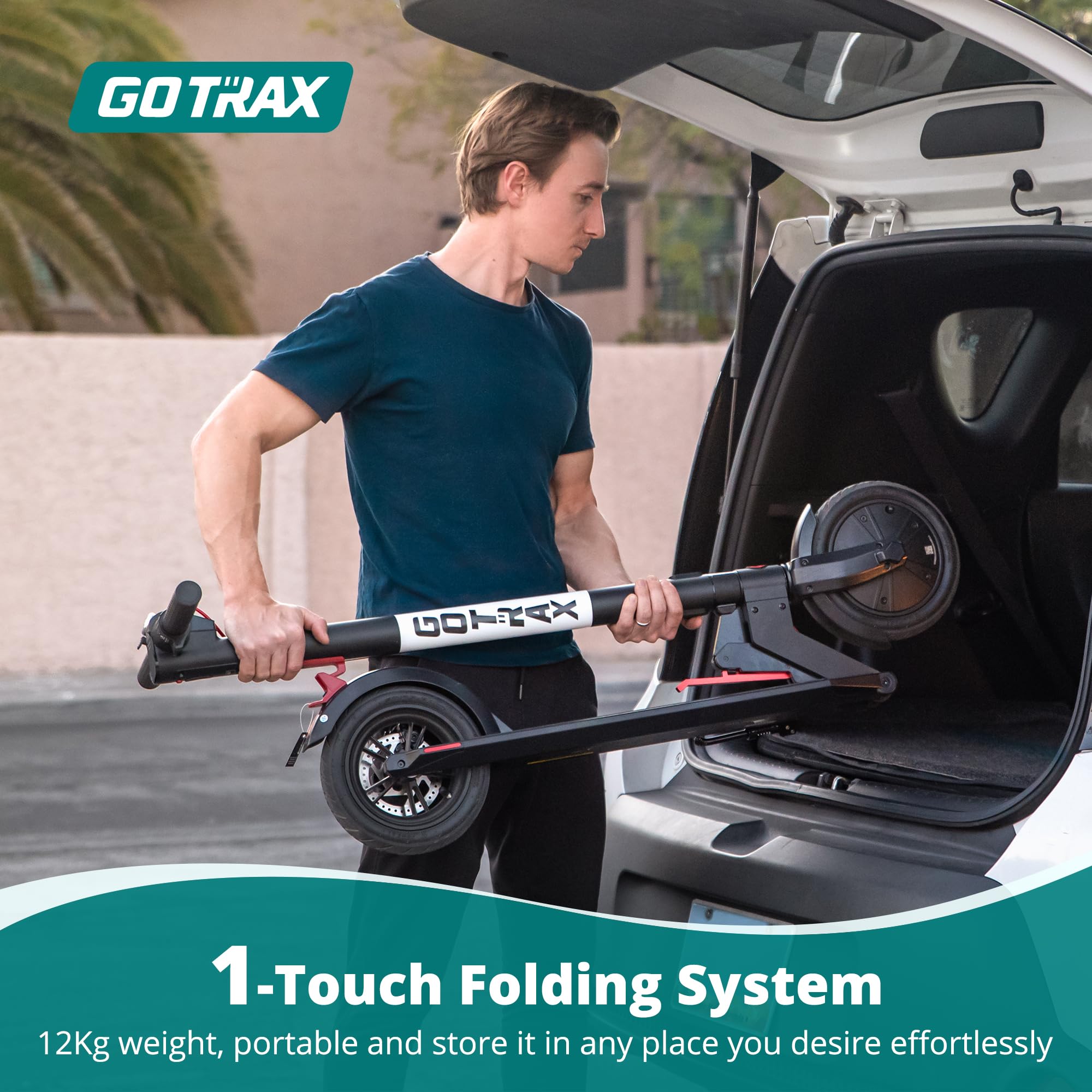 Gotrax GXL V2 Electric Scooter for Adults, Max 15Km Range and 25Km/h Speed,Power by 250W Motor, 8.5" Tire, Lightweight Aluminum Alloy Frame Cruise Control Foldable Escooter Commute, UL2272 Safe - 4