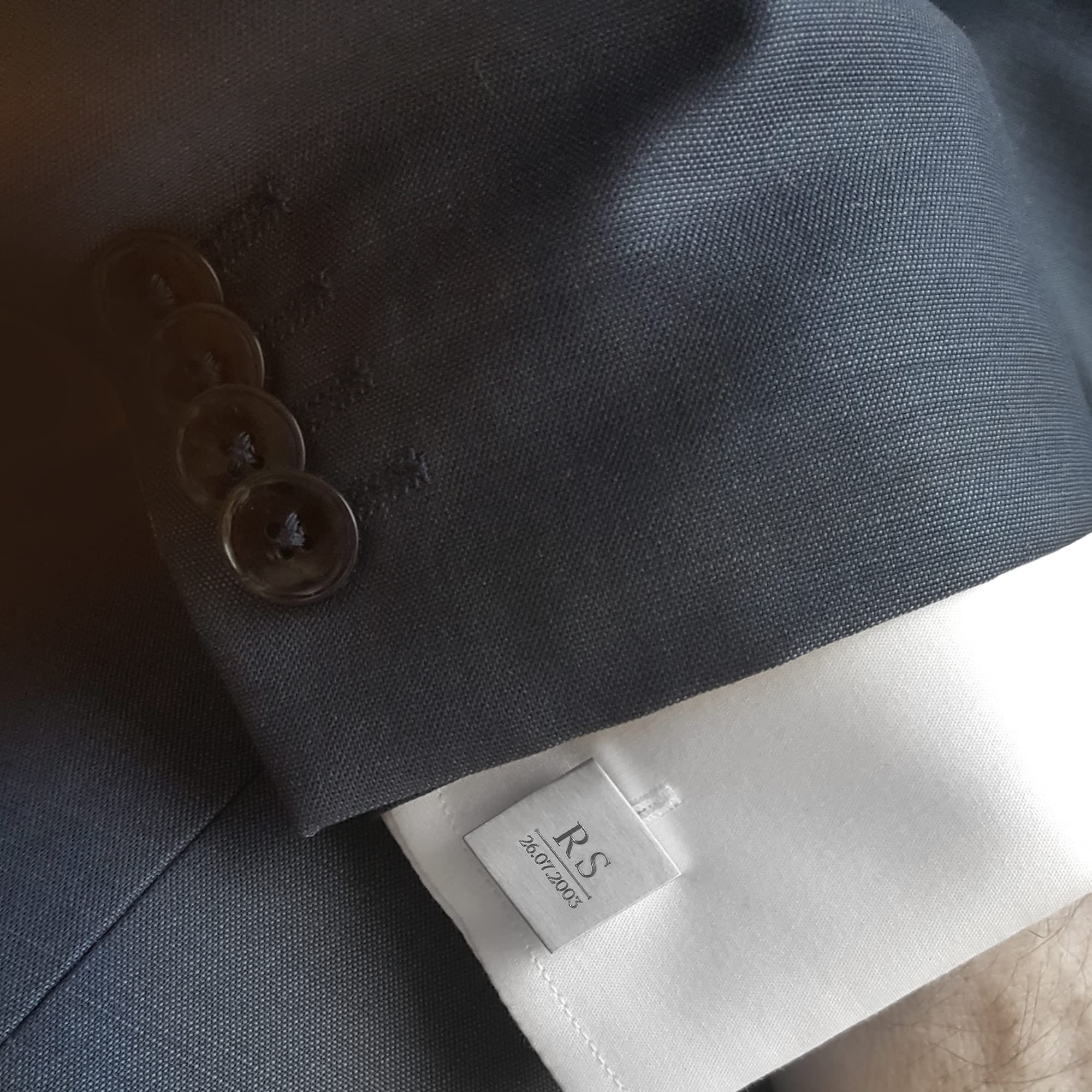 Personalisierte Manschettenknöpfe Herren mit Gravur