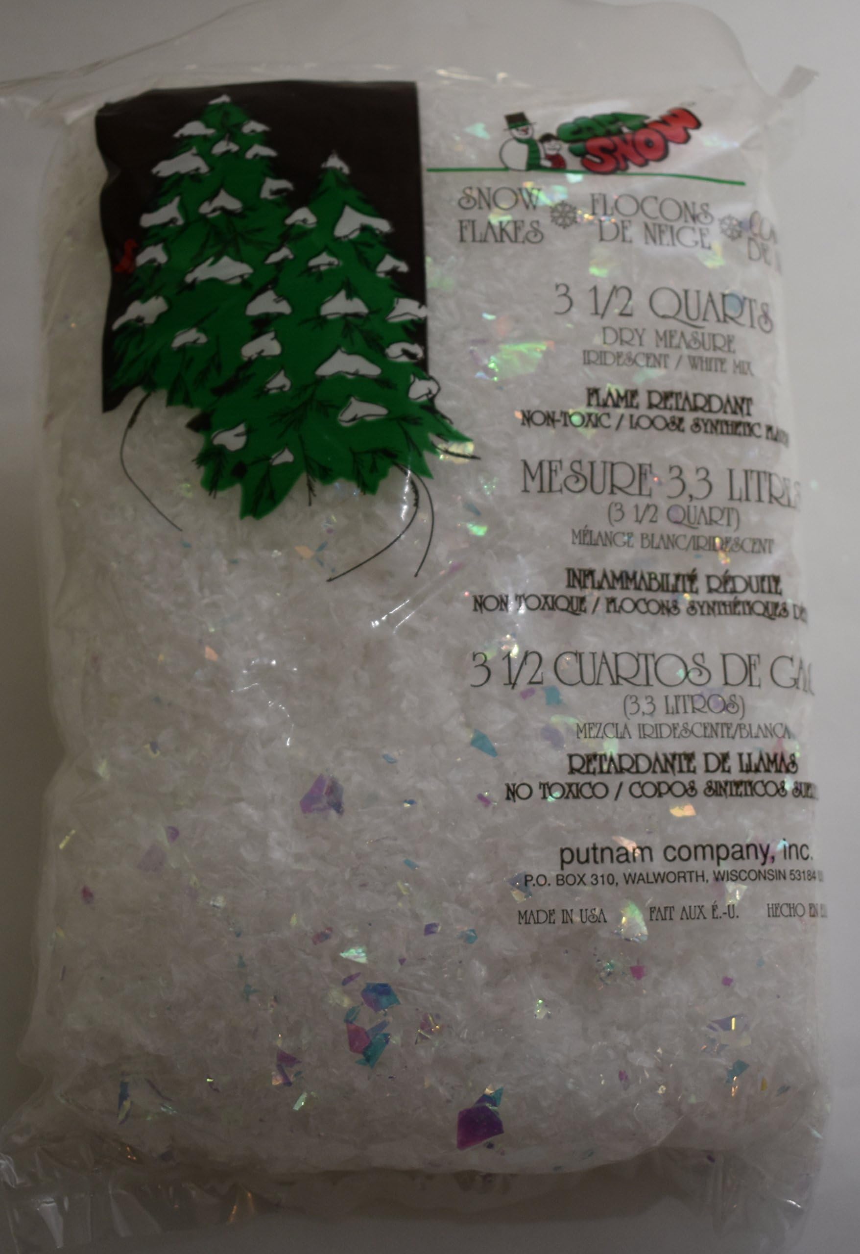 Soft Snow Iridescent Snow Flake Mix