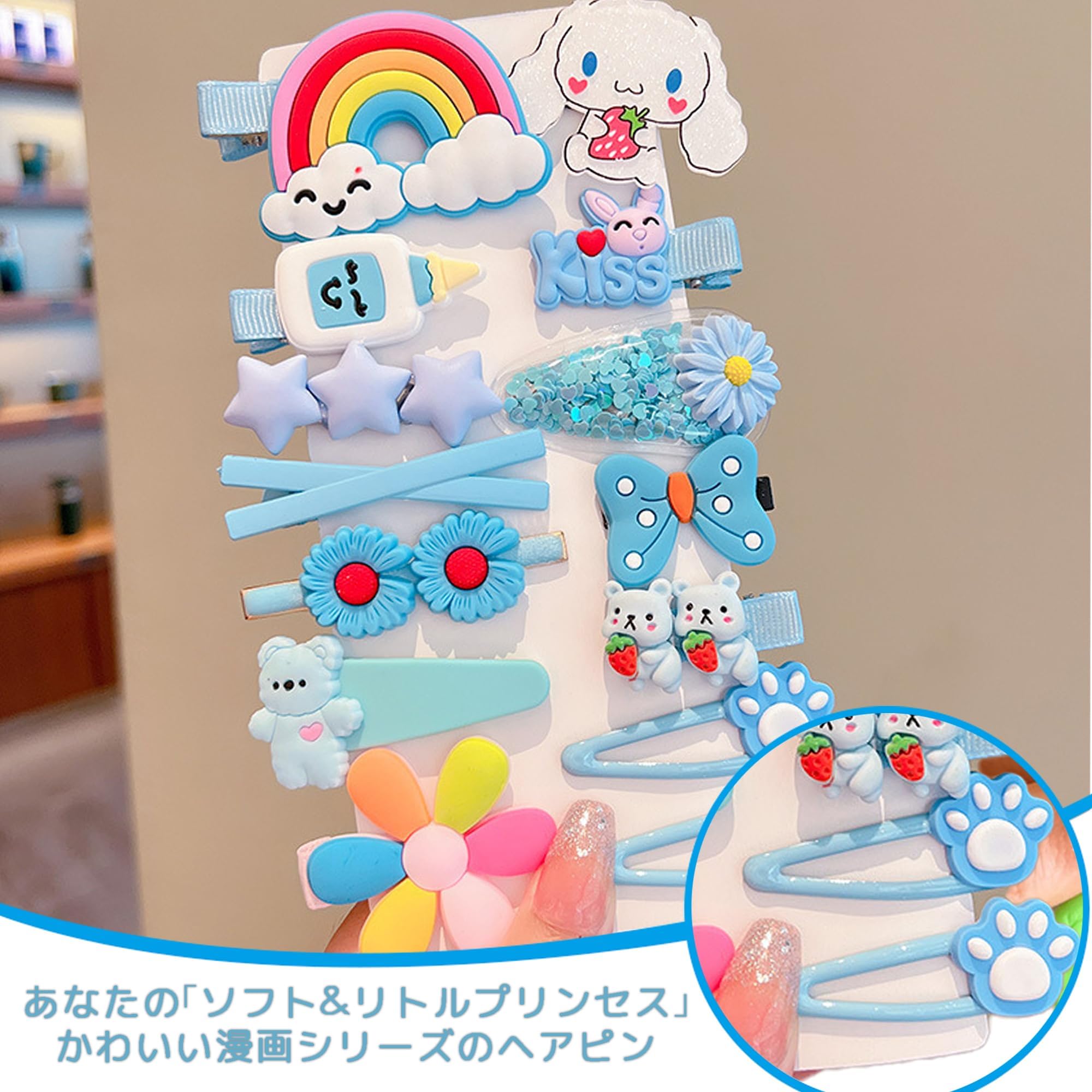 Amazon.co.jp: DEVENTORZ ヘアクリップ 子供 ヘアピン 女の子 豪華28点