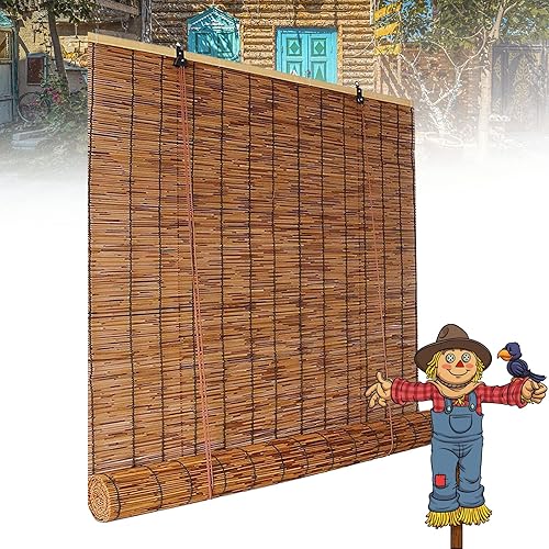 Persianas enrollables de bambú de bambú para patio al aire libre, persianas para porche, persianas enrollables de bambú para patio al aire libre, 28