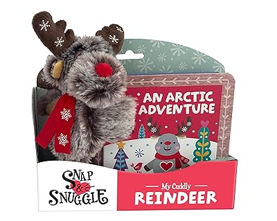Snap & Snuggle: An Arctic Adventure: Christmas Plush Silicone Slap Bracelet and Board Book for Kids
