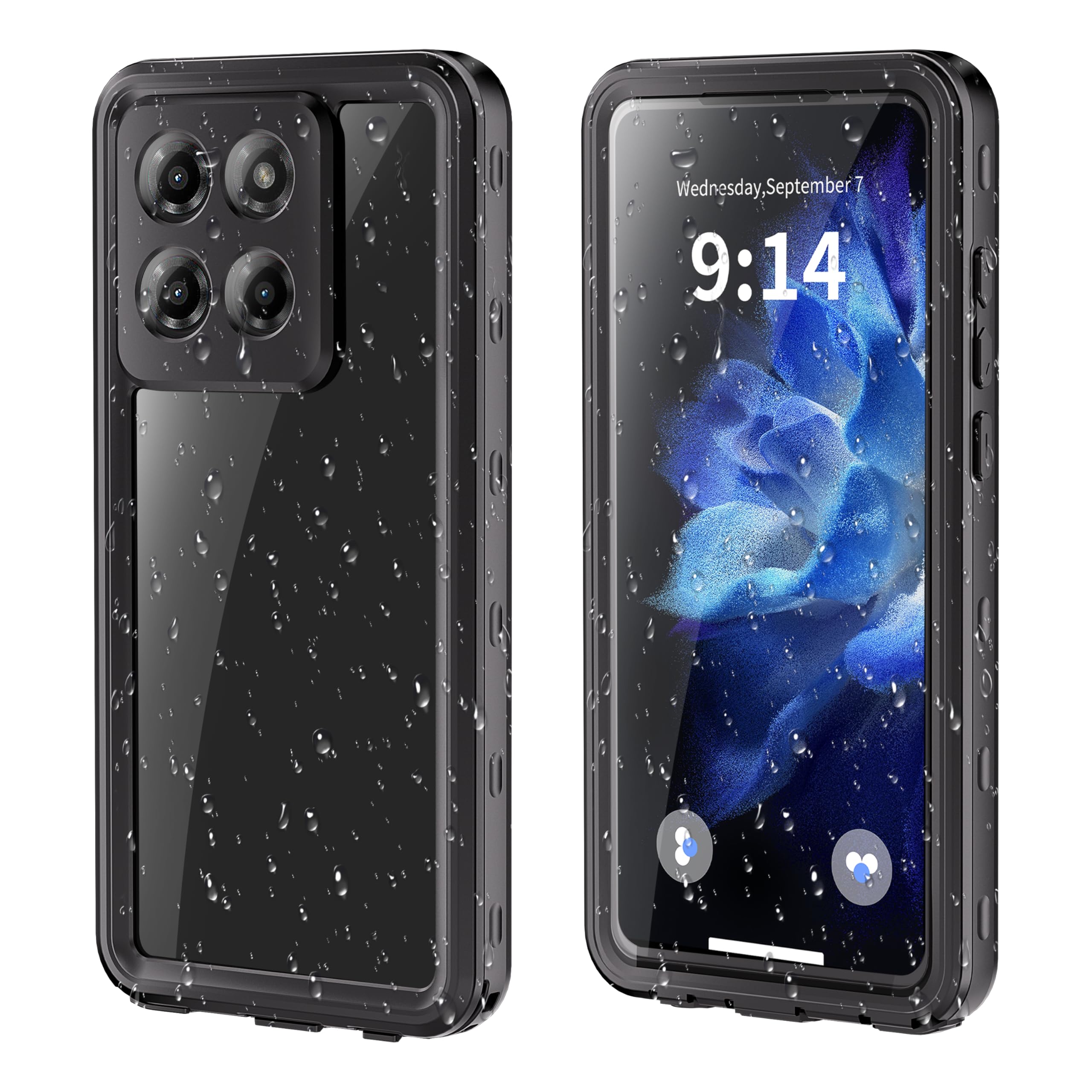 DINGXIN for Moto G Stylus 5G 2025 Case Waterproof IP68 Certified Dustproof Shockproof Built-in Screen Protector Full Body Protective Cover for