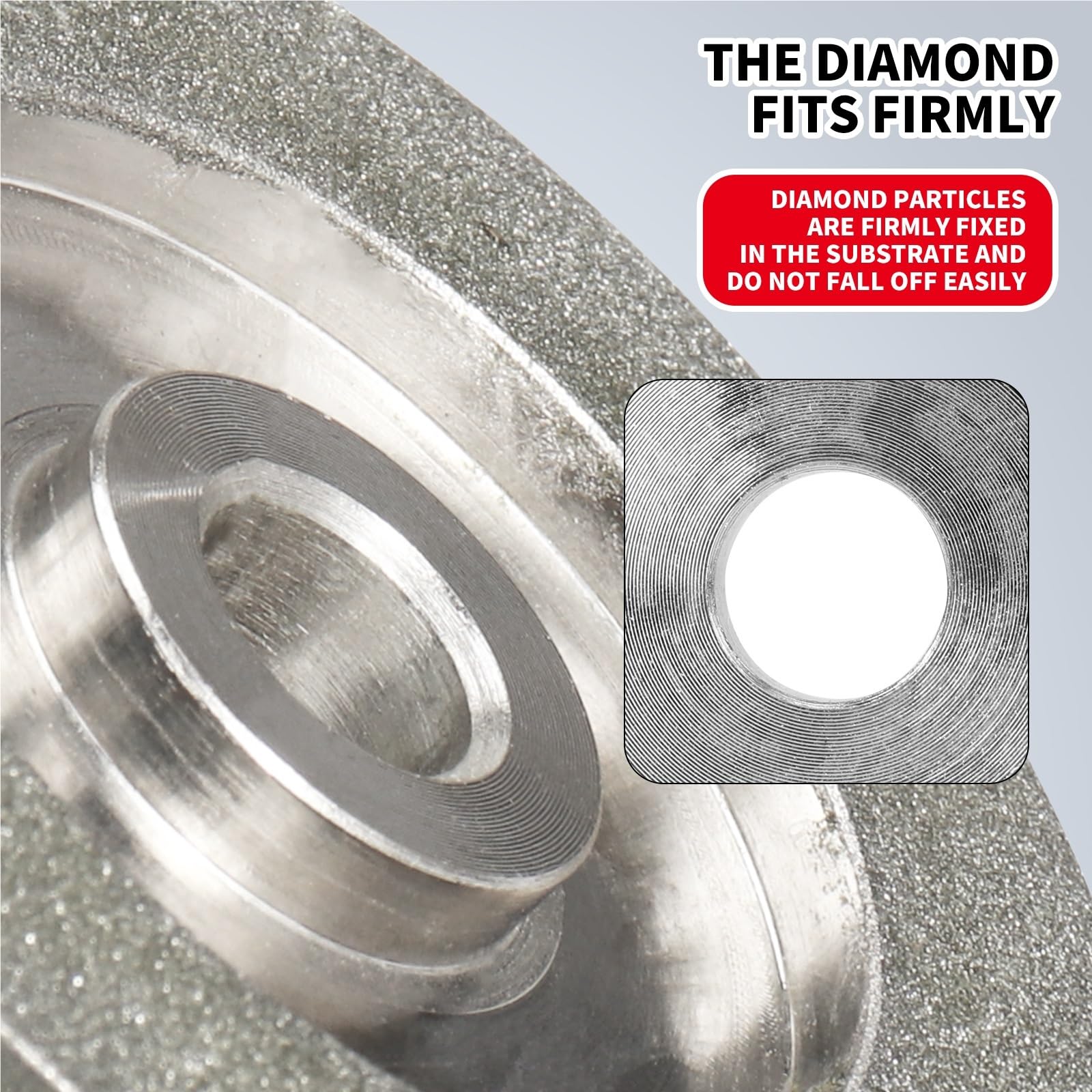 Discos Abrasivos De Diamante, 1 Pieza 78 Mm, Ángulo 45 Grados for Fresado Metales Precisión, Grano 150# for Pulir Y Esmerilar(78X12X10X15mm)