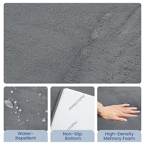 Miniatura 4 de Tapete de juego para bebé para suelo, espuma elástica de 1.3 pulgadas de grosor, tapete de corral de 50 x 74 pulgadas para tiempo boca abajo,